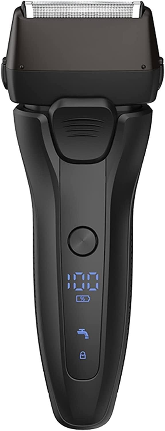 Premium Men's Electric Foil Shaver - Rechargeable Wet/Dry Cordless Razor with Pop-up Precision Trimmer & Sideburn Detailer | Perfect for Travel, Daily Grooming & Quick Touch-ups