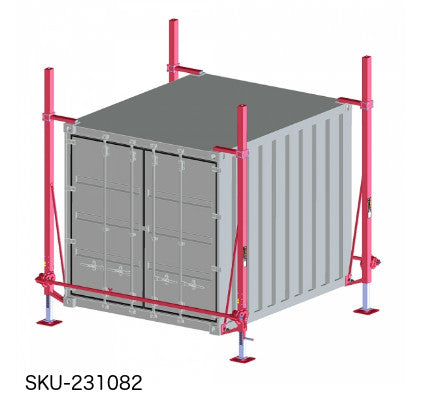 Heavy Duty Container Lifting Jacks - 10 Ton Capacity Hydraulic Dock Leveler for Shipping & Cargo - Perfect for Warehouses, Ports & Logistics Operations
