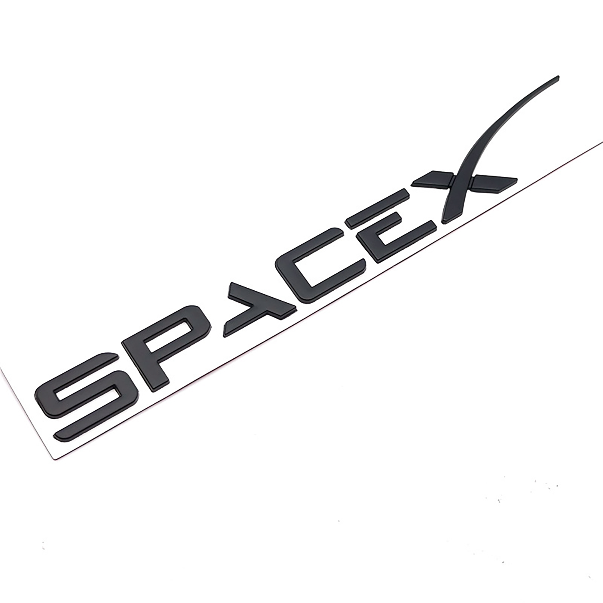 SpaceX Emblem Badge Decals for Tesla Model S 3 X Y - High Quality Vinyl Stickers for Car Exterior Decoration & Personalization (Set of 4) - Perfect for Tesla Enthusiasts & Space Fans