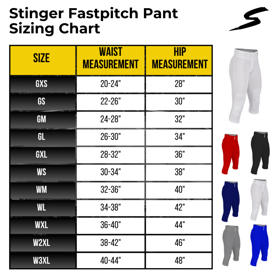 Stinger Premium Fastpitch Softball Pants for Women & Girls - Royal Blue - Moisture-Wicking & Flexible for Competitive Play | Perfect for Tournaments, Practice & Games