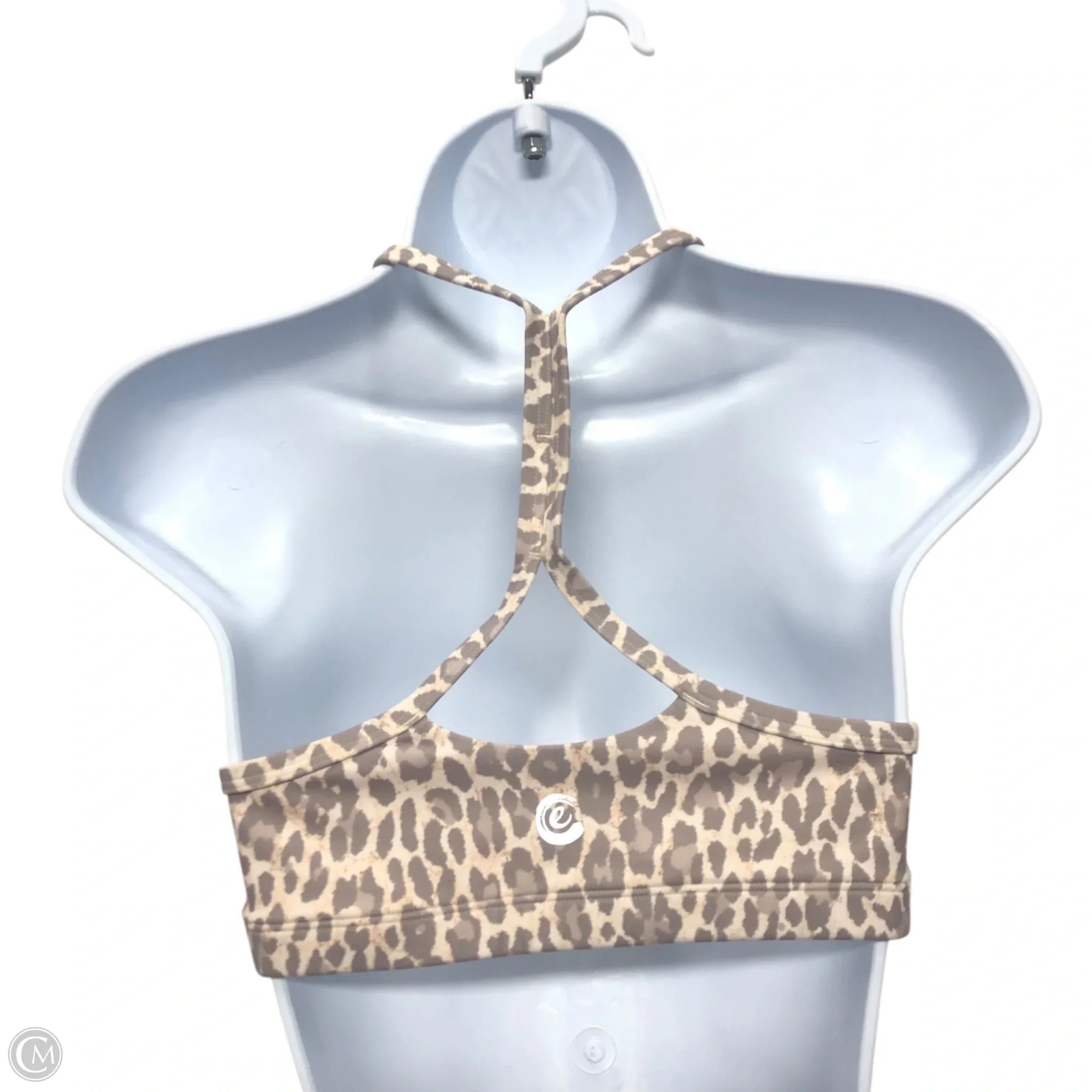 Johnny Was Grey & White Athletic Bra - Size S - Comfortable & Supportive for Yoga, Running & Workouts