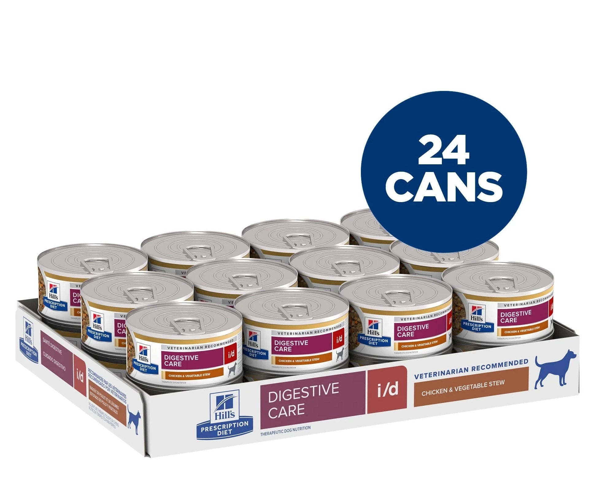 Hill's Science Diet Canine I/D Chicken & Vegetable Stew - Digestive Care Wet Dog Food for Sensitive Stomachs | Perfect for Post-Surgery Recovery & Digestive Upset Relief