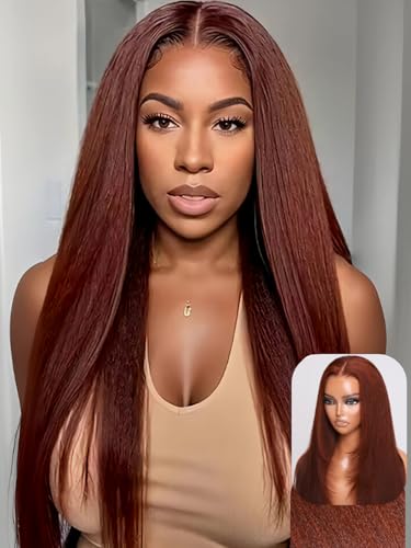 reddish brown wig