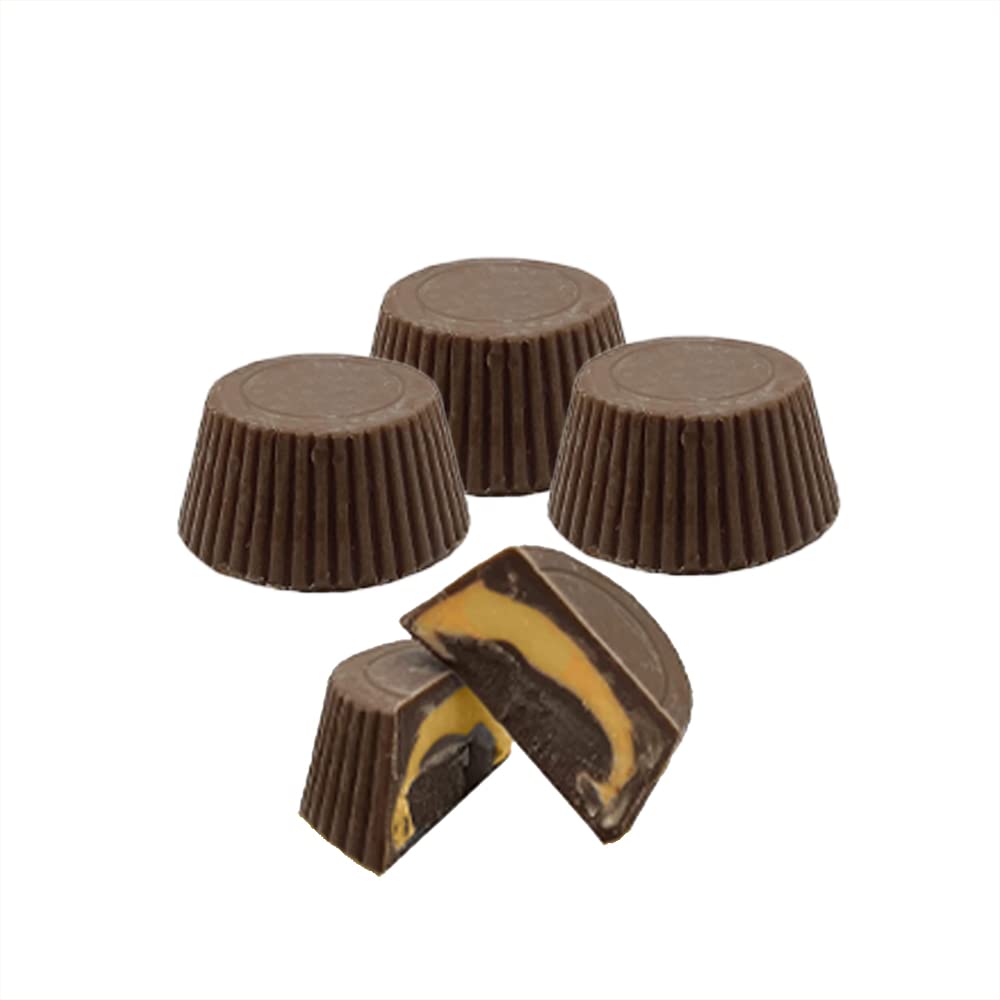 Fruidles Easter Peanut Butter Cups Milk Chocolate Eggs - Individually Wrapped Kosher Certified Dairy Treats (8oz) - Perfect for Easter Baskets, Party Favors & Holiday Gift Giving