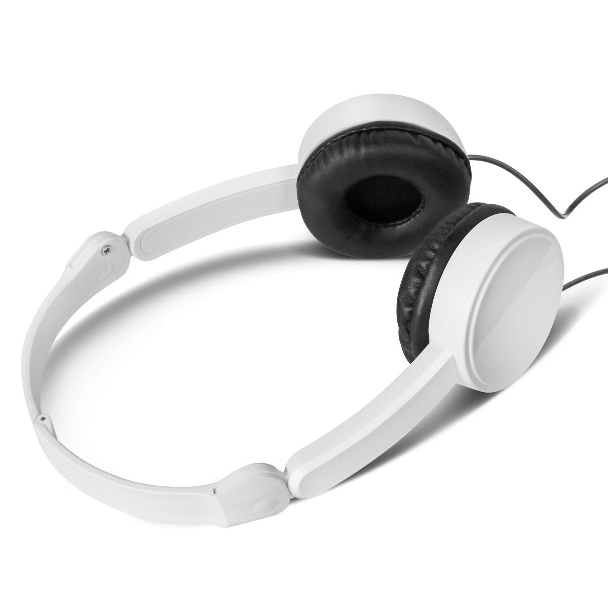 10 Pack Bulk Kids Headphones with Adjustable Headband - White SP-T10 School Headphones for Students, Classroom, Travel & Airplane Use - Durable Earbuds for Children's Learning & Entertainment