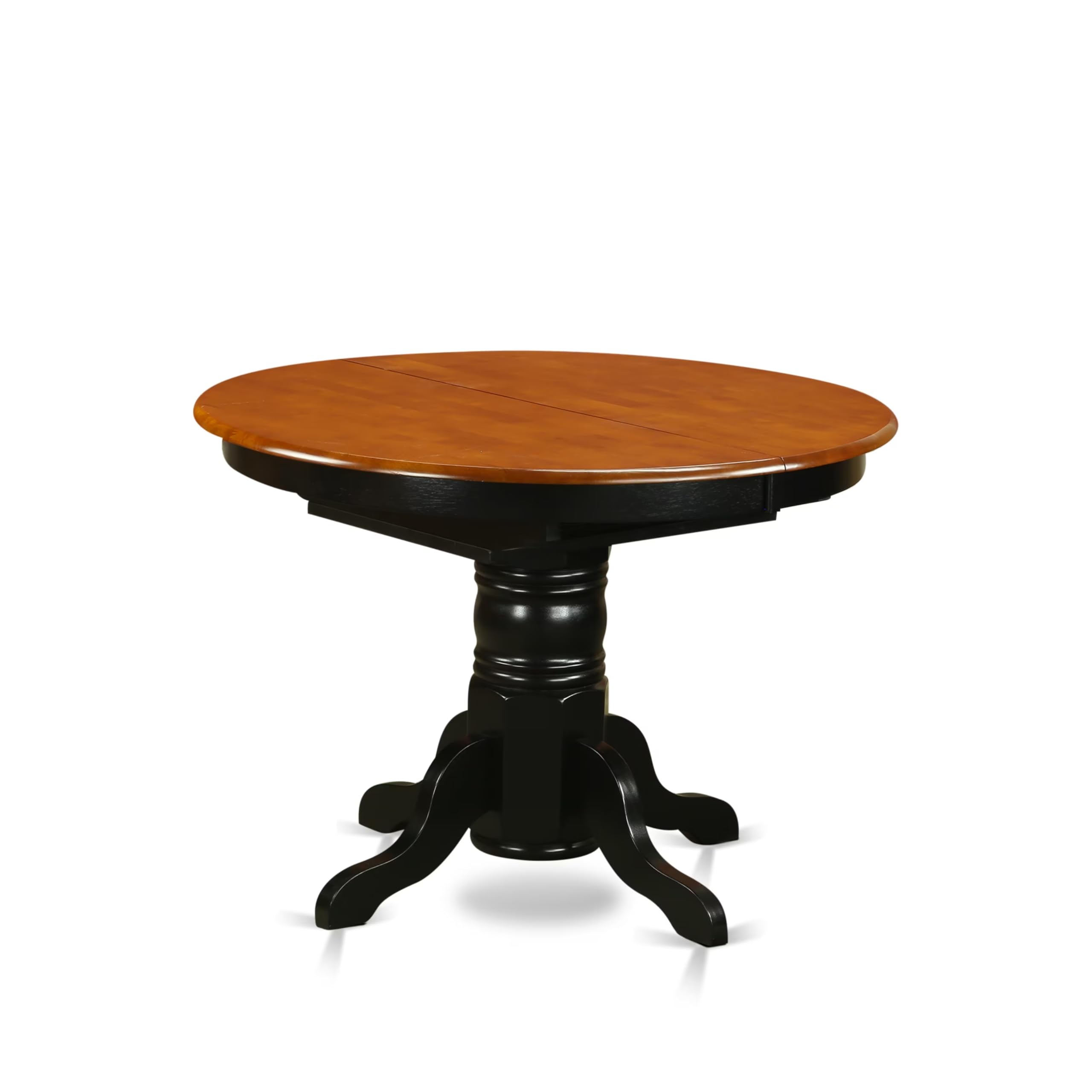East West Furniture AVPF7-BCH-W 7-Piece Kitchen Dining Set with Oval Table (42x60 Inch) & 6 Chairs - Black & Cherry Finish | Perfect for Small Spaces, Breakfast Nooks & Family Gatherings