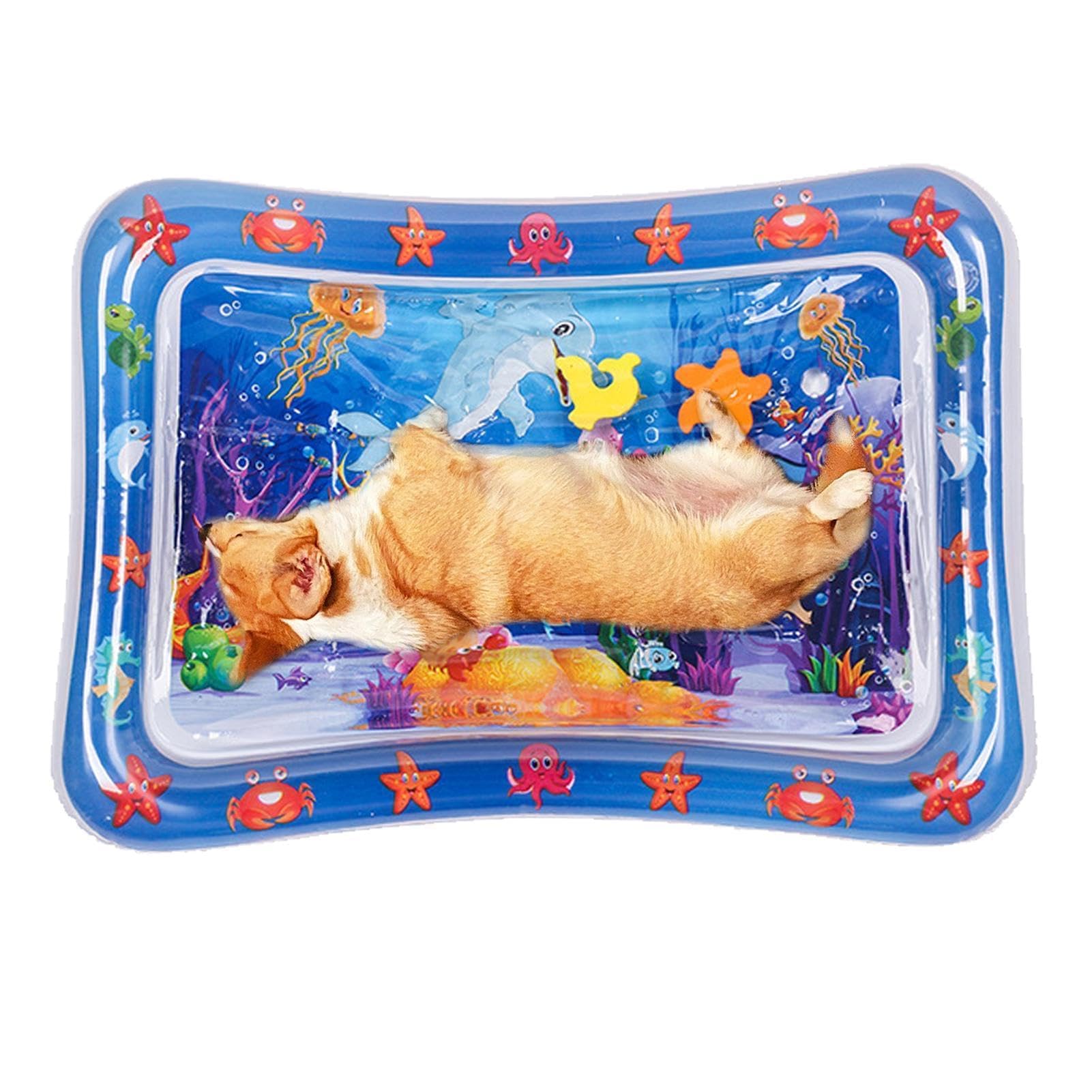 Premium Thickened Cat Water Play Mat - Interactive Sensory Toy for Indoor Cats - Encourages Self Play & Hydration - Perfect for Boredom Relief & Mental Stimulation at Home