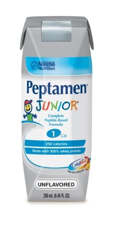 Peptamen Junior Nutritional Supplement - Unflavored 202.8 fl oz (6L) for Kids with Digestive Issues | Medical-Grade Tube Feeding Formula for Children with Malabsorption or GI Disorders | Easy-to-Digest Nutrition for Pediatric Patients