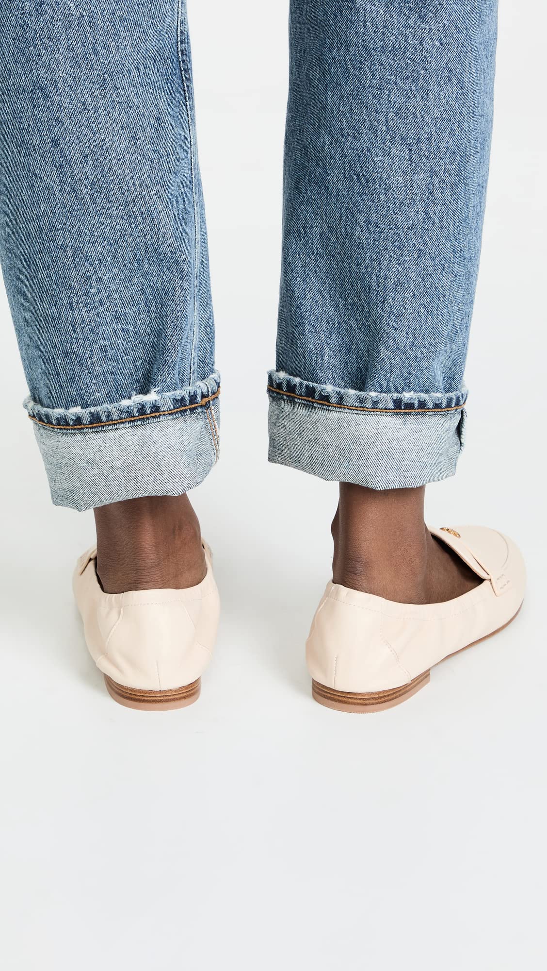 Tory Burch Women's Ballet Loafers - Comfortable Slip-On Flats for Work, Travel & Everyday Wear | Classic Leather Shoes for Women | Perfect for Office, Walking & Casual Outfits