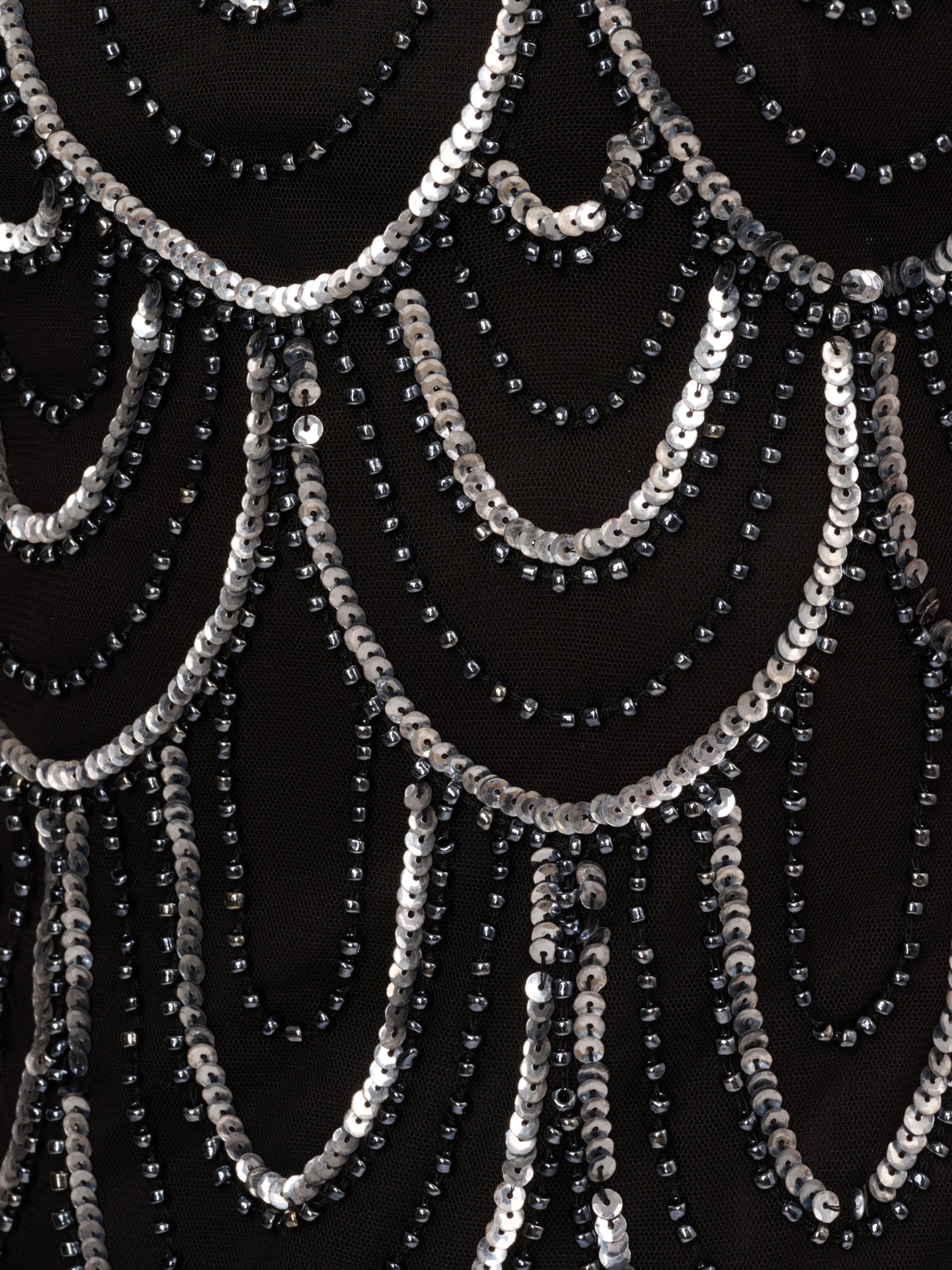 Adrianna Papell Women's Beaded Scallop Cocktail Dress - Elegant Evening Gown for Parties, Weddings & Special Occasions