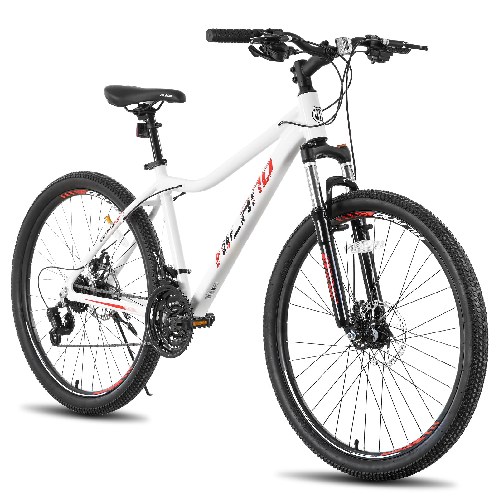 HILAND 20 26 27.5 Inch Women's Mountain Bike - 7/21 Speed, Aluminum Frame, Lock-Out Suspension Fork - Perfect for Trail Riding, Commuting & Outdoor Adventures