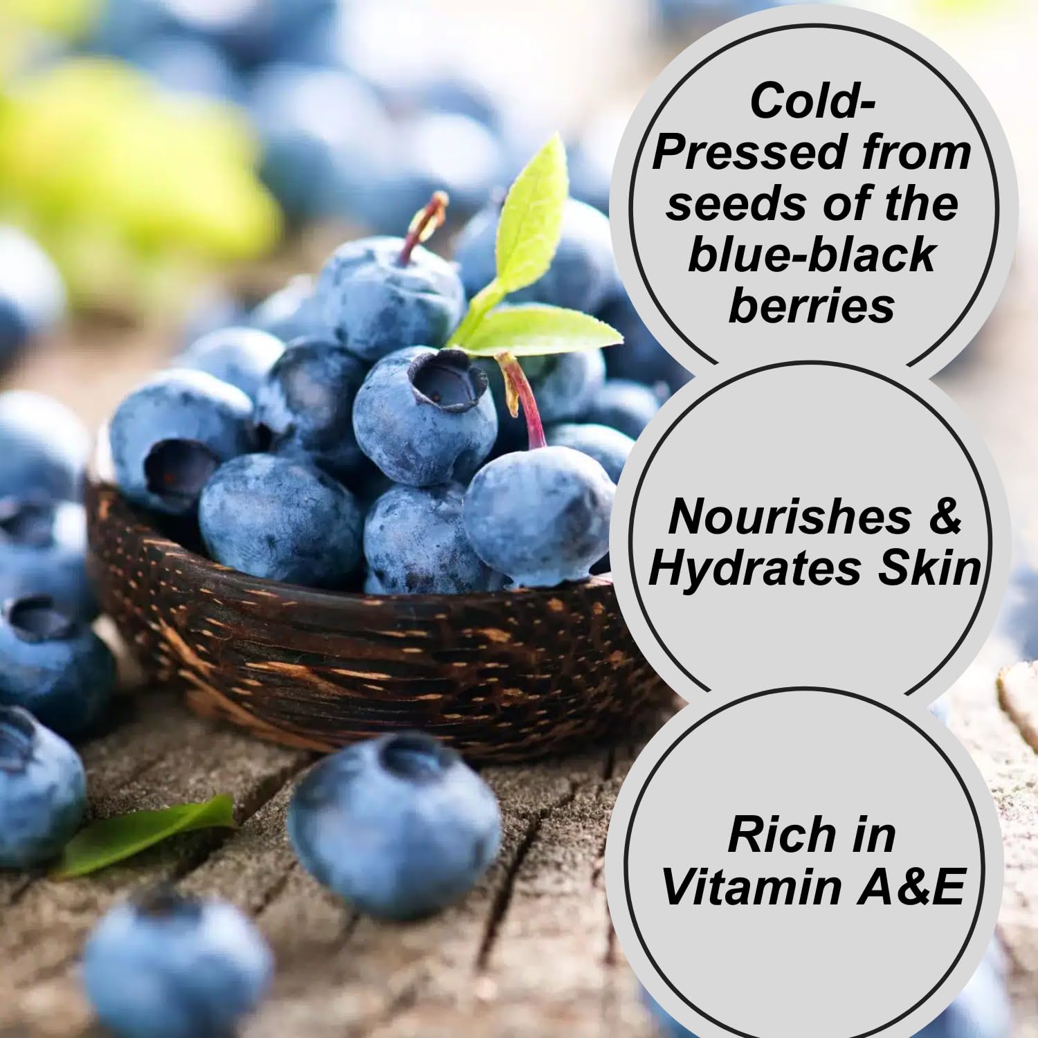 Naturevibe Botanicals Organic Blueberry Oil & Pure Argan Oil Combo - 32oz Each for Hair, Skin & Nails Care | Hydrating & Nourishing Treatment for Dry Scalp, Split Ends & Healthy Glow