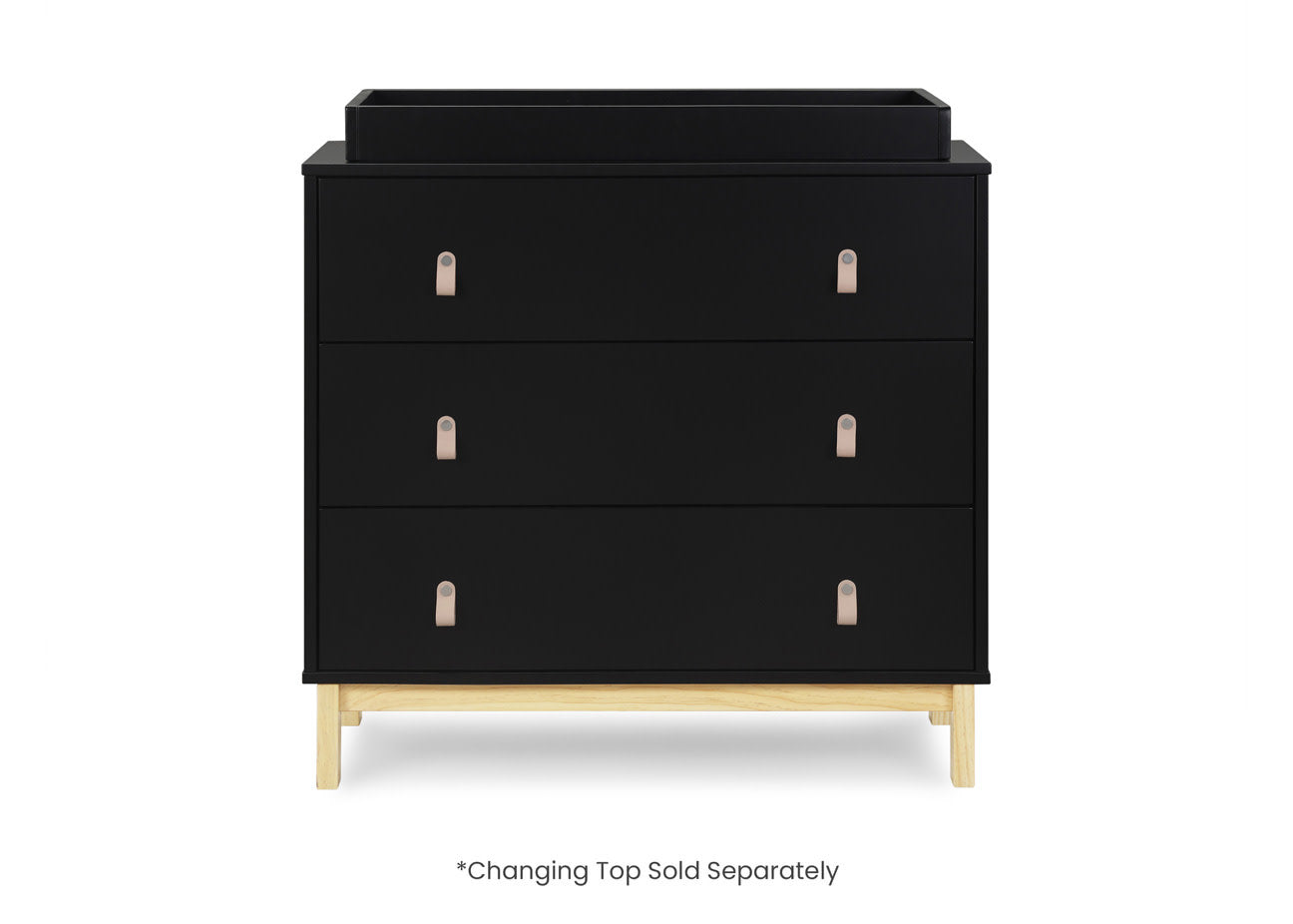BabyGap Legacy 3-Drawer Dresser with Leather Pulls & Secure Interlocking Drawers - Perfect Nursery Storage for Baby Clothes, Diapers, and Essentials