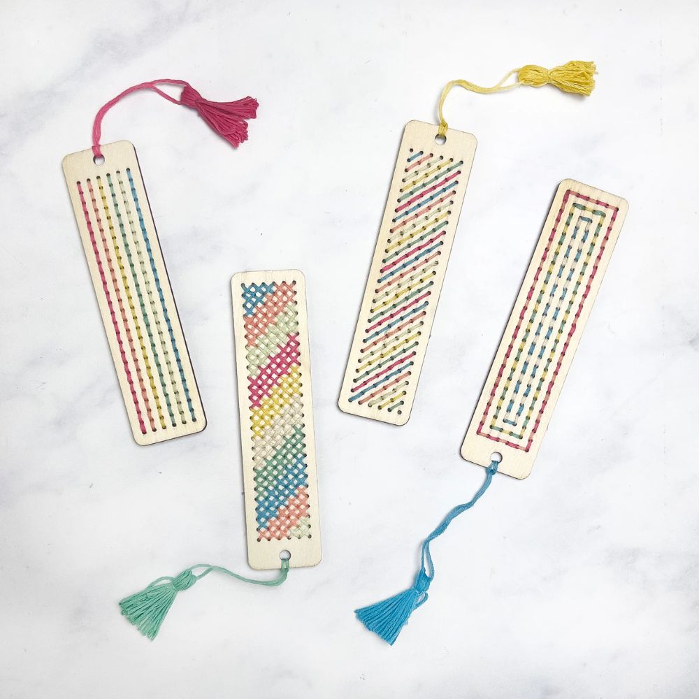 DIY Cotton Twist Stitched Tassel Bookmark Kit - Handmade Craft Supplies for Book Lovers - Perfect for Reading, Gifts & Scrapbooking Projects