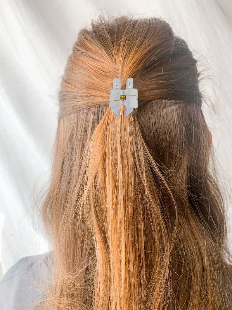 Elegant Plastic Ice Matte Rectangle Hair Claw Clips for Women - Pack of 12 Multicolor Non-Slip Grip Hair Accessories | Perfect for Ponytails, Buns & Everyday Hairstyles