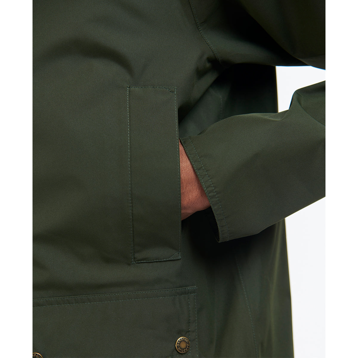 Barbour Men's Hooded Domus Waterproof Jacket - Lightweight Raincoat for Outdoor Activities, Hiking & Commuting