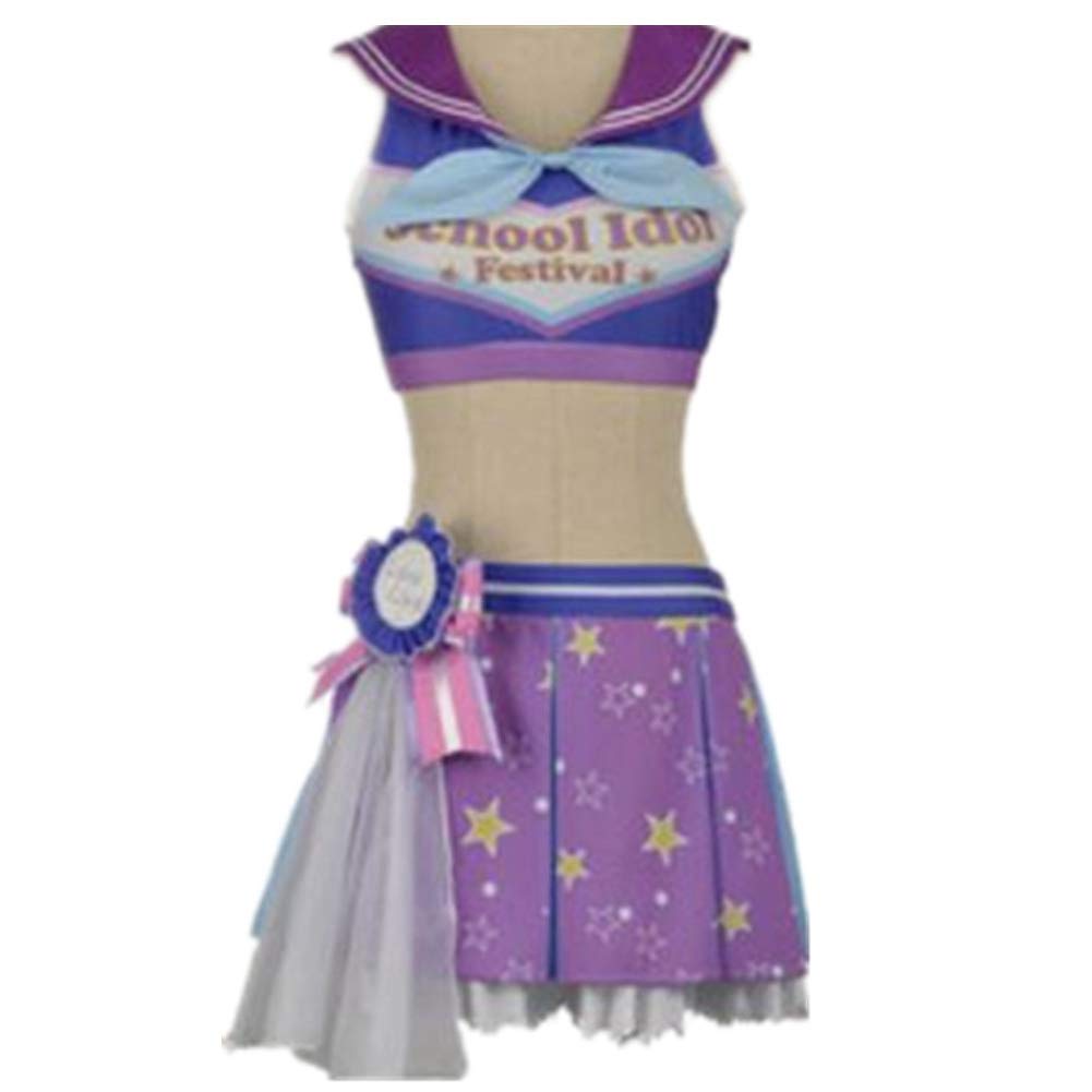 Suhero LoveLive! Sunshine!! Aqours Ohara Mari Cheerleader Cosplay Costume - Halloween, Anime Convention & School Festival Outfit