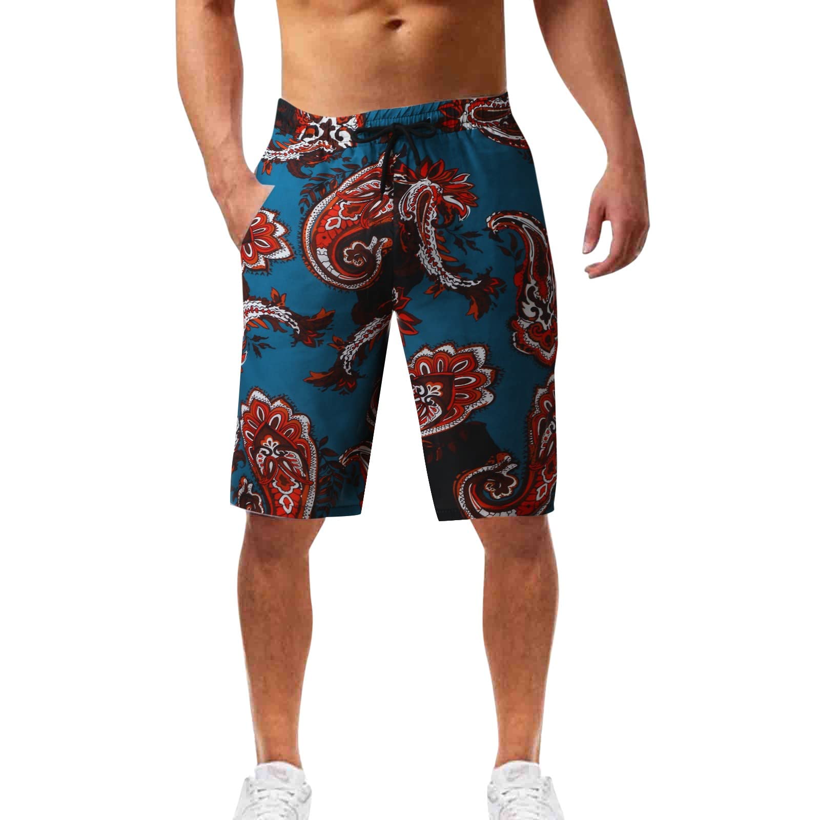 KUDICO Men's Gym Shorts - Elastic Waist Workout Shorts for Training & Fitness | Breathable Summer Casual Shorts | Perfect for Running, Yoga, and Outdoor Activities