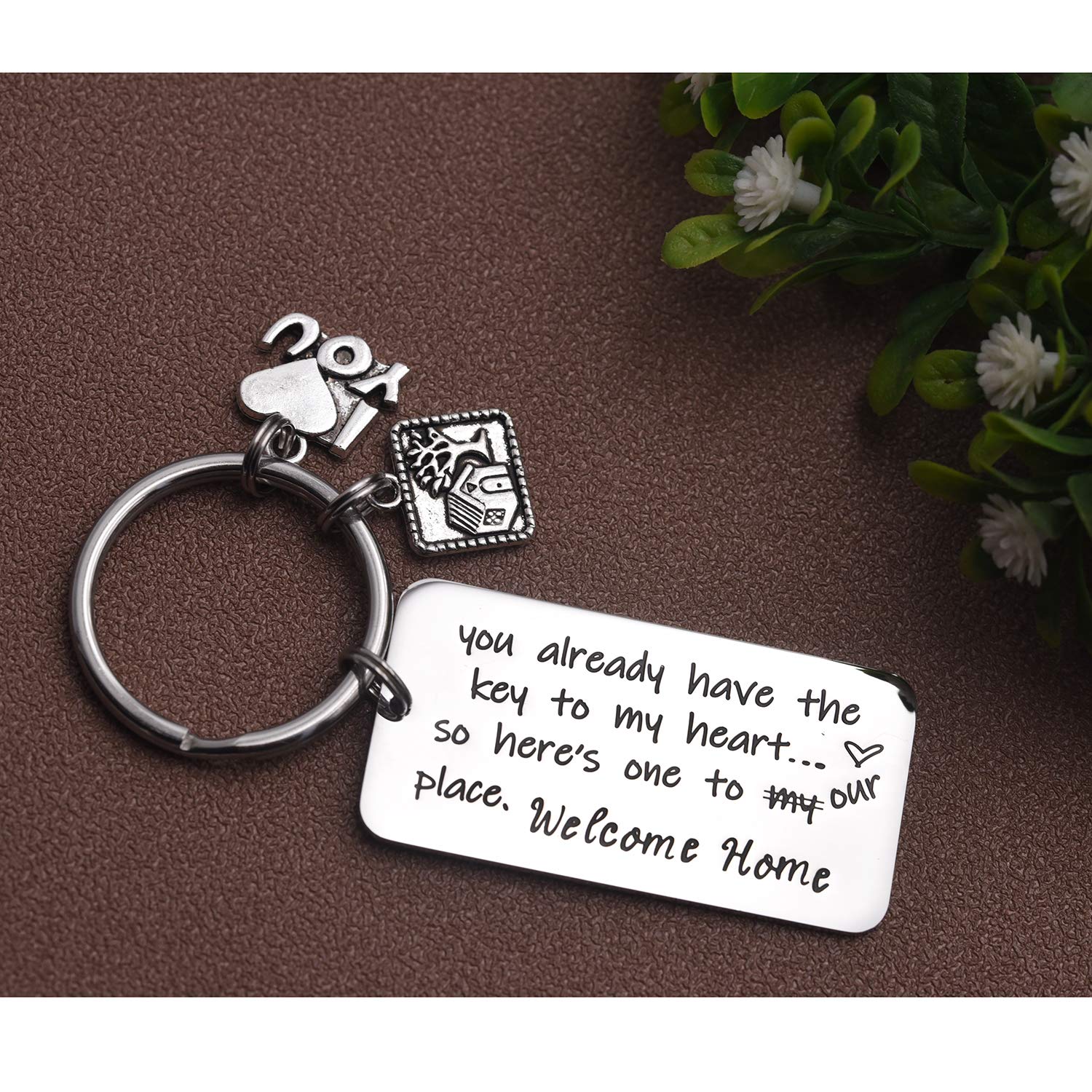 2023 Best Housewarming Gifts for New Homeowners - Elegant House Keychain Set - Perfect for Housewarming Parties, New Home Gifts & Welcome Presents - Ideal for Couples, Friends & Family Moving into New Homes
