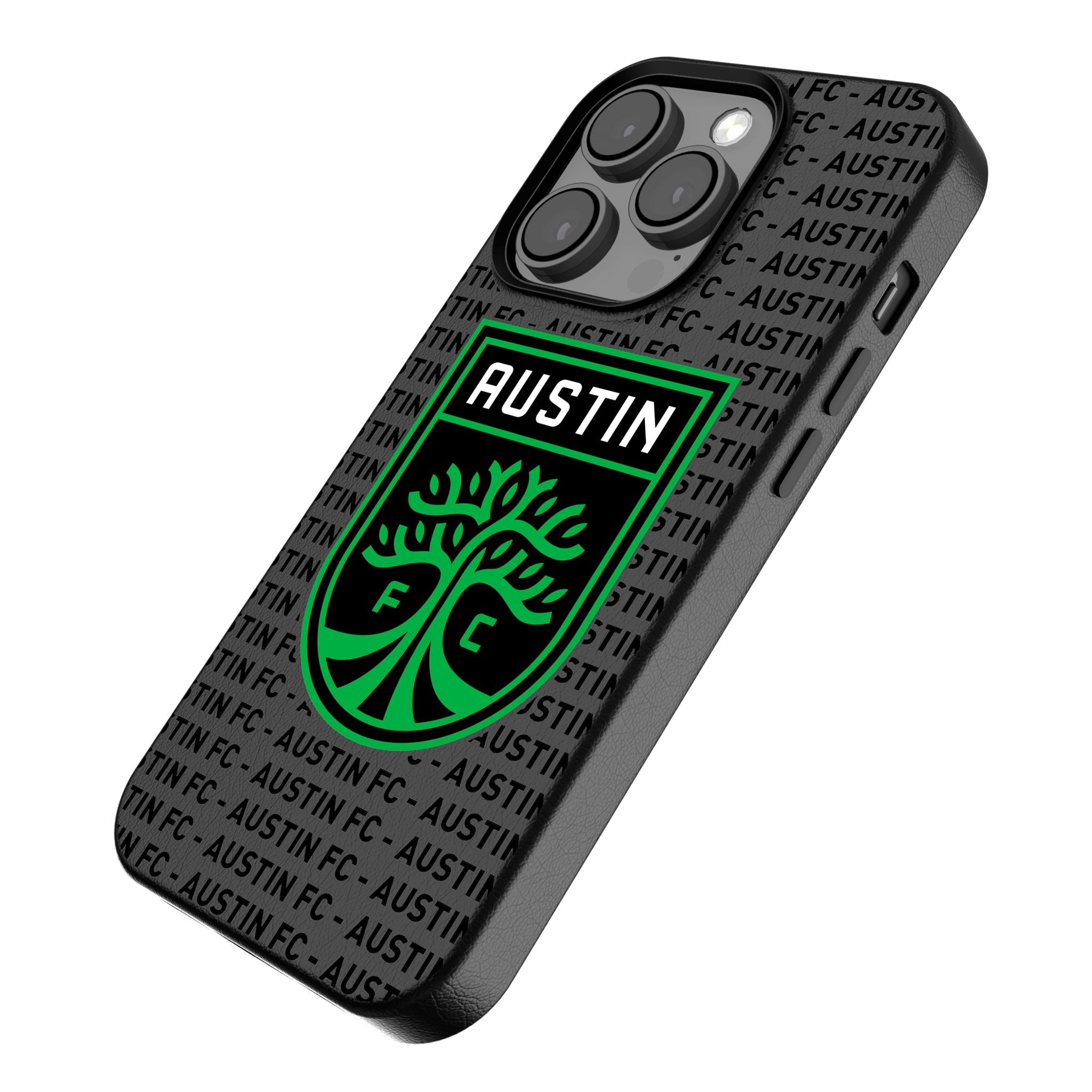 Austin FC Text Backdrop MagSafe Compatible Phone Case for iPhone 14/13/12 Pro Max - Show Your Soccer Team Spirit at Games & Daily Use