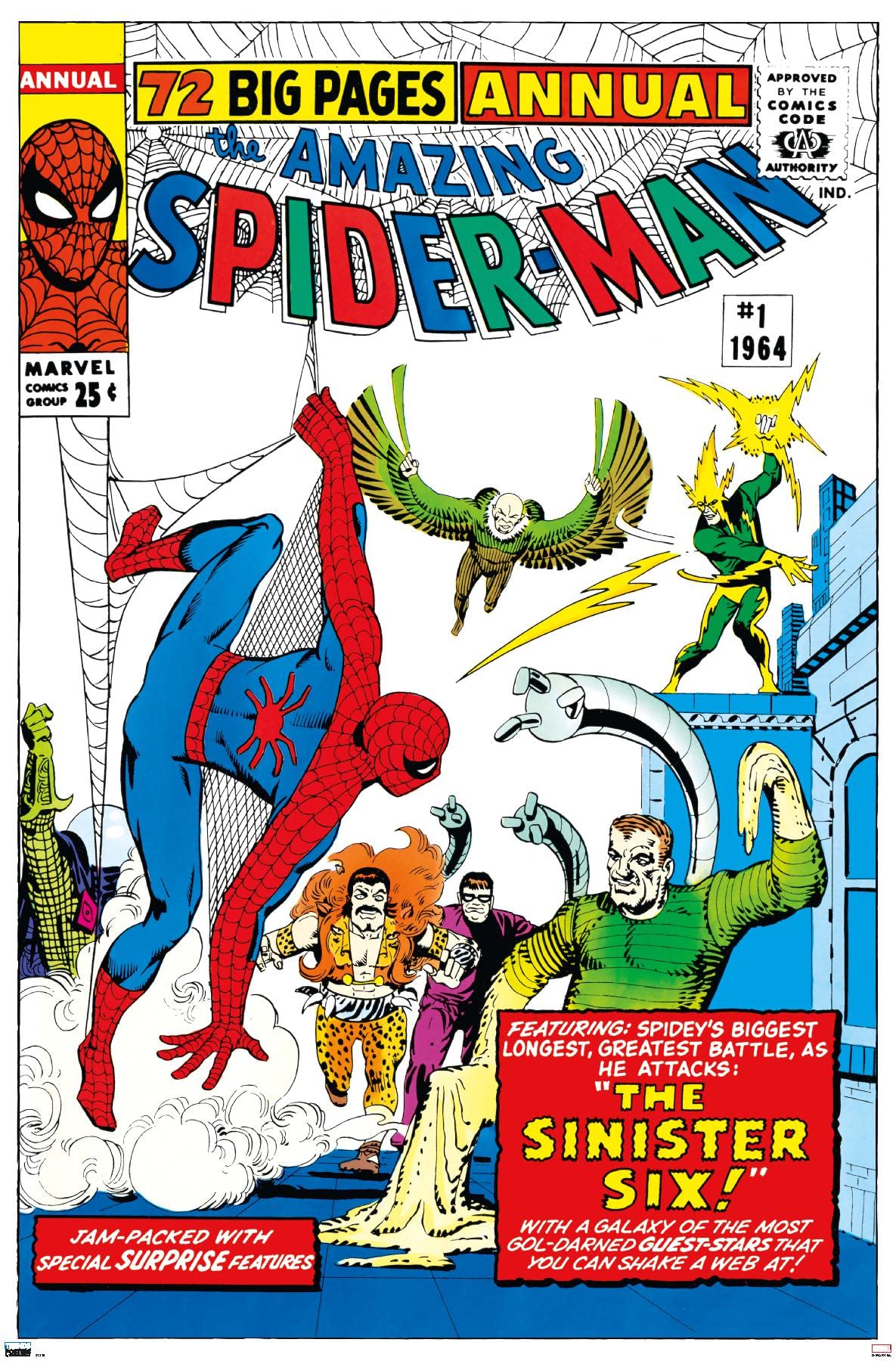 Trends International Marvel Comics The Sinister Six - Amazing Spider-Man Annual #1 Premium Wall Poster 34