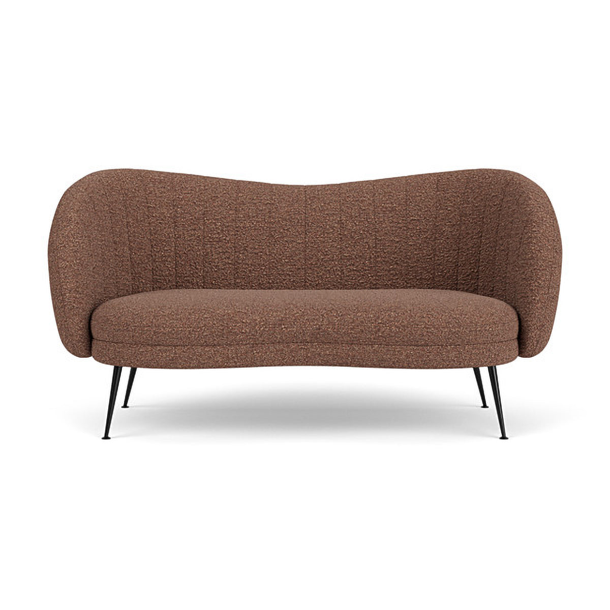Flora Boucle 2-Seater Sofa - Modern Upholstered Loveseat for Living Room, Bedroom & Small Spaces | Soft Chenille Fabric Couch with Solid Wood Frame