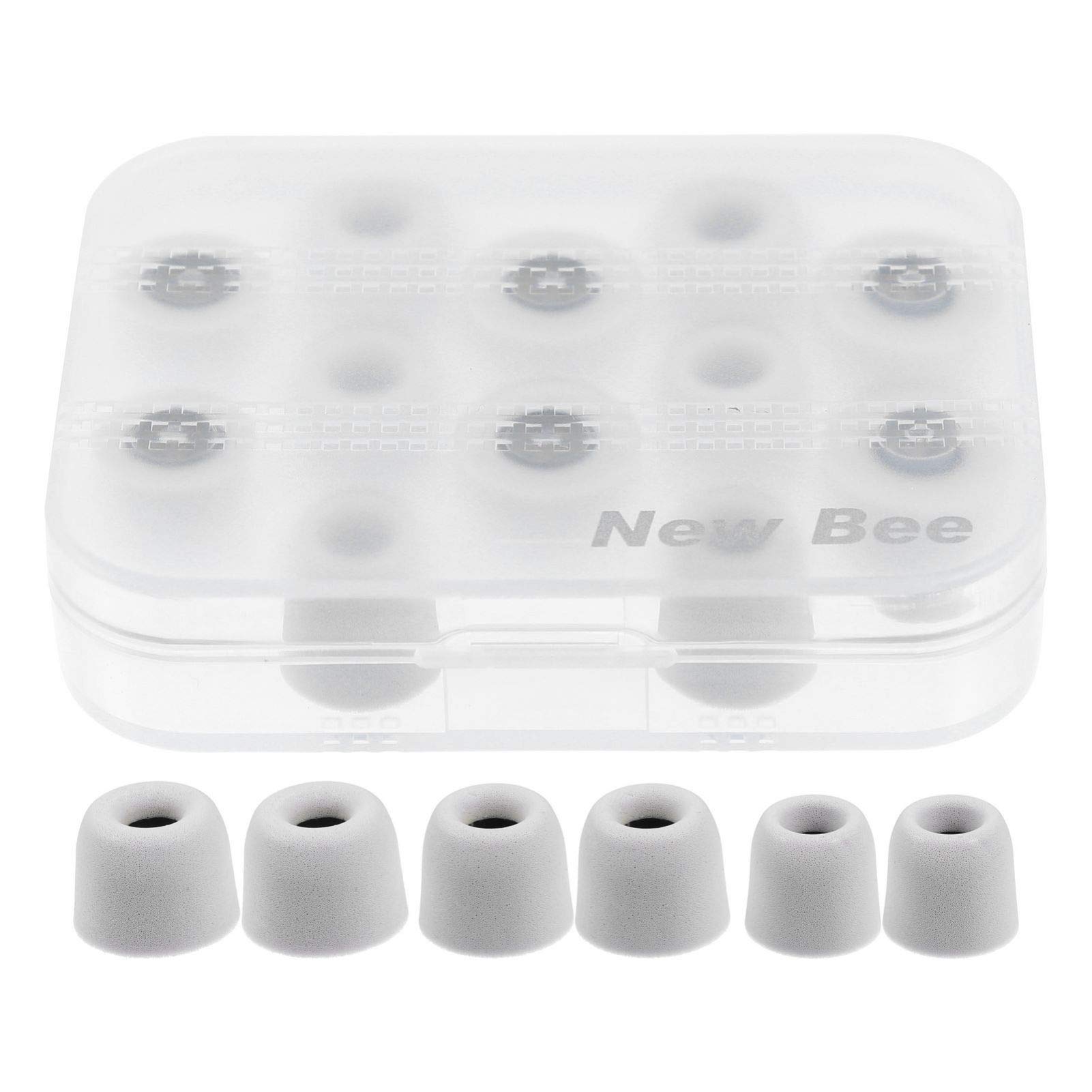 Hemobllo Over-Ear Headphones - 6 Pairs Silicone & Memory Foam Replacement Eartips for Noise Canceling Headphones - Perfect for Workouts, Travel & Office Use