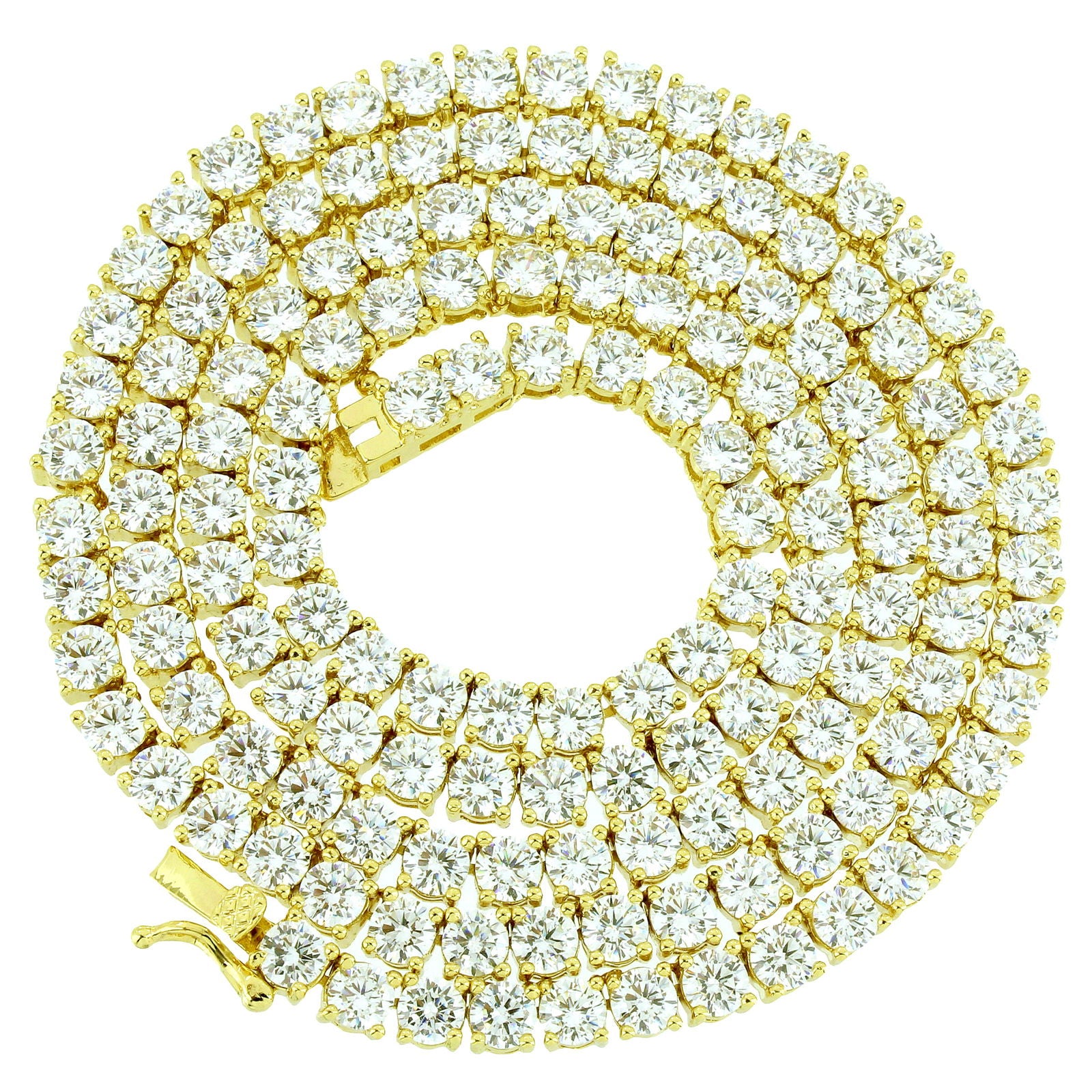 14K Gold Plated 3mm 18-30 Inch Silver Tennis Chain Necklace for Men & Women - Perfect for Layering, Gifts, and Everyday Wear