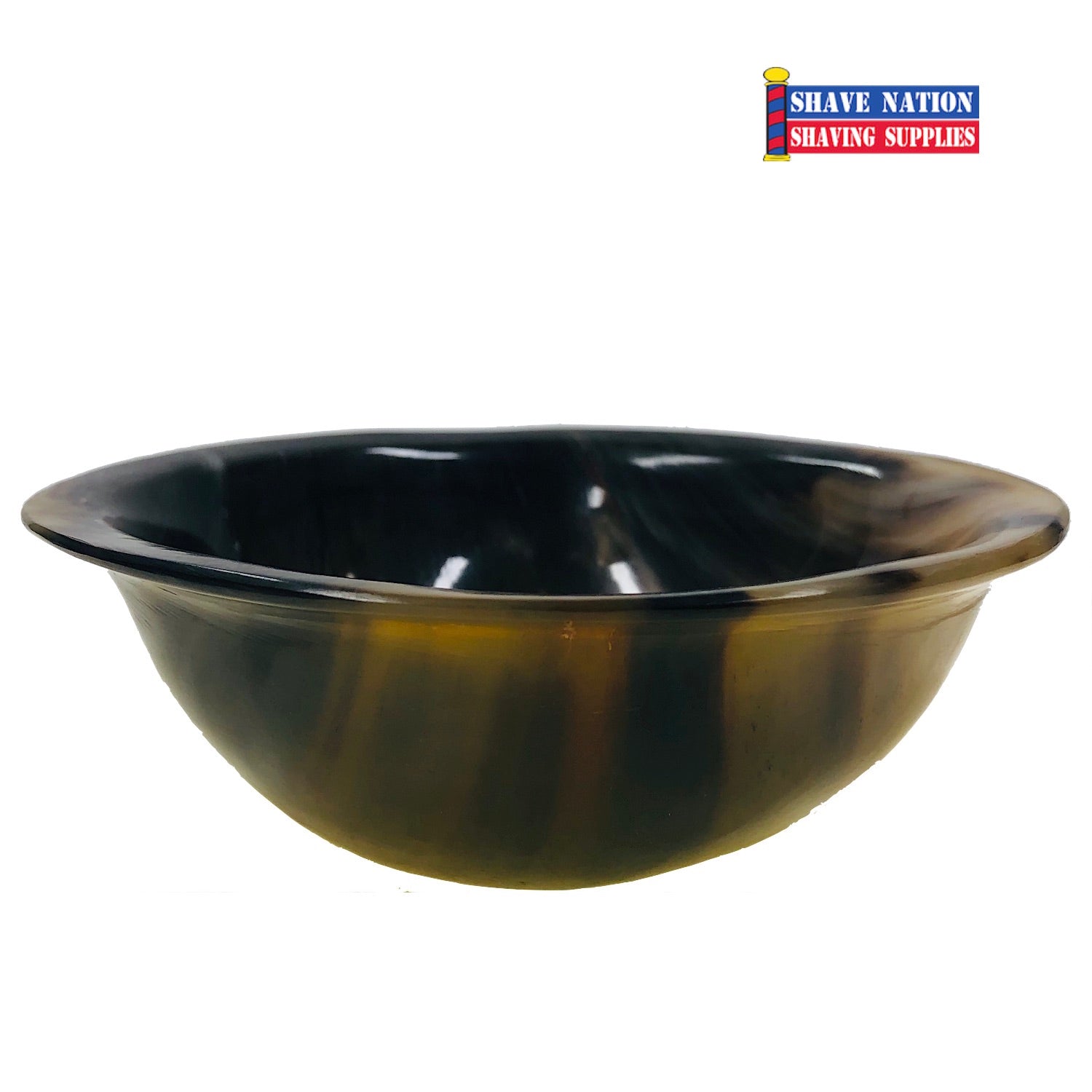 Shave Nation Ultimate Horn Shaving Lather Bowl - Large & Small Size for Wet Shaving | Perfect for Traditional Shaving Cream & Soap Lathering | Ideal Gift for Men's Grooming & Barber Shop Use