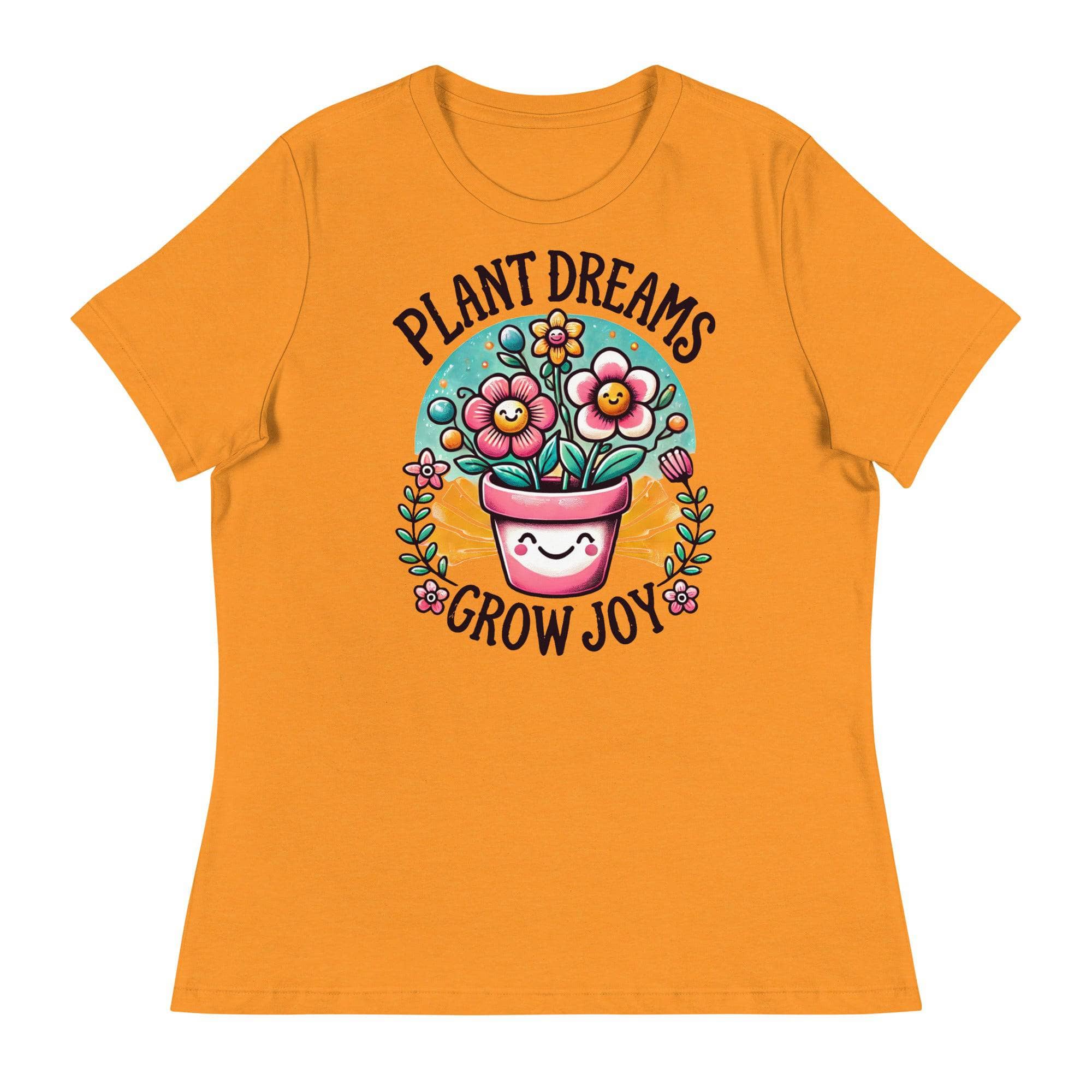 Plant Dreams Grow Joy T-Shirt - Inspirational Gardening Tee for Plant Lovers, Comfortable Cotton Shirt for Women & Men - Perfect for Gardening, Outdoor Activities & Casual Wear