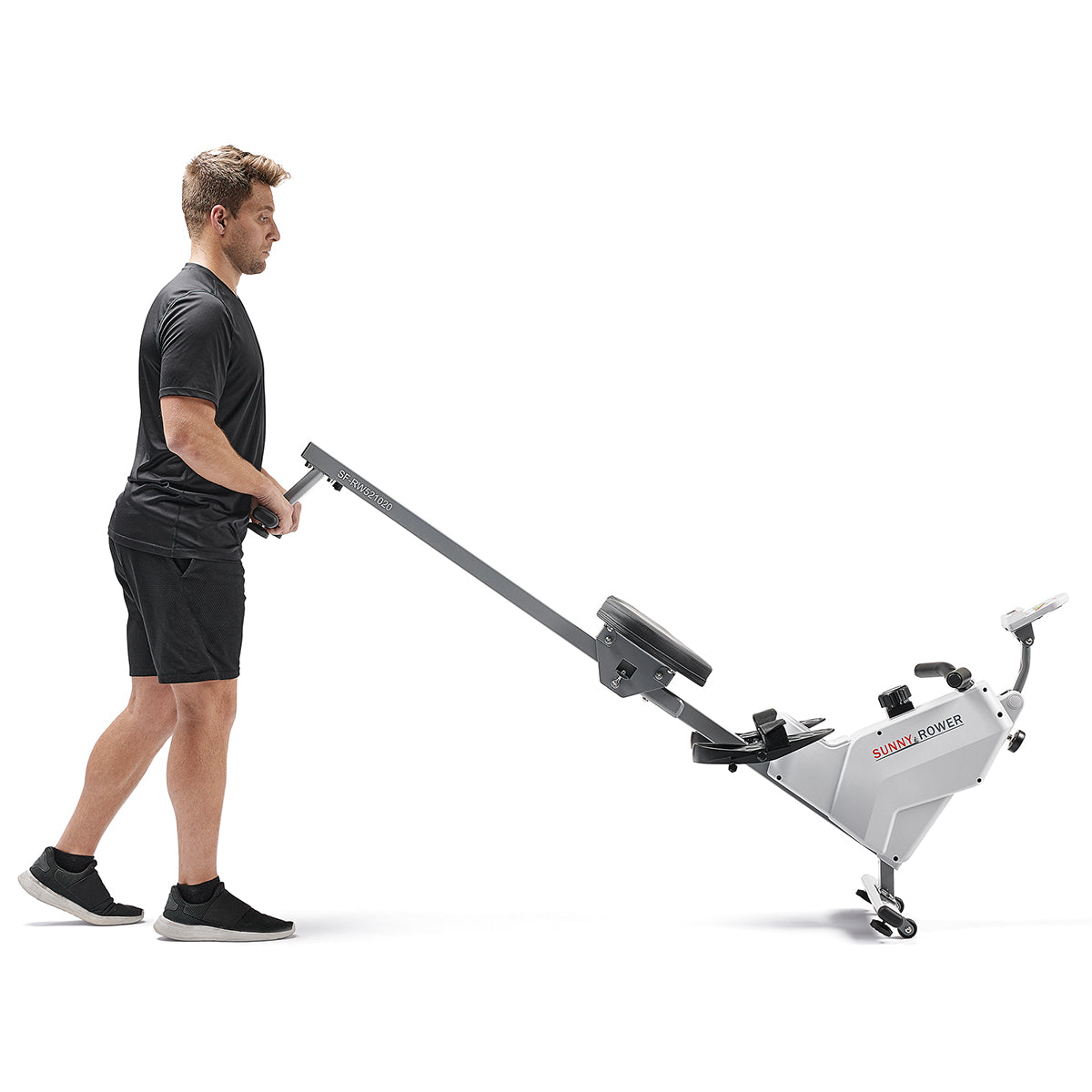 Smart Compact Magnetic Rowing Machine for Home Gym - Foldable Rower with LCD Display for Full Body Workout | Perfect for Small Spaces & Apartment Fitness