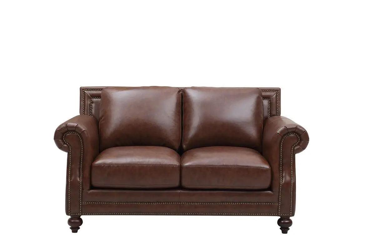 Bayliss 4855 Genuine Leather Sofa and Loveseat Set - Premium Comfort for Living Room, Lounge & Entertainment Spaces