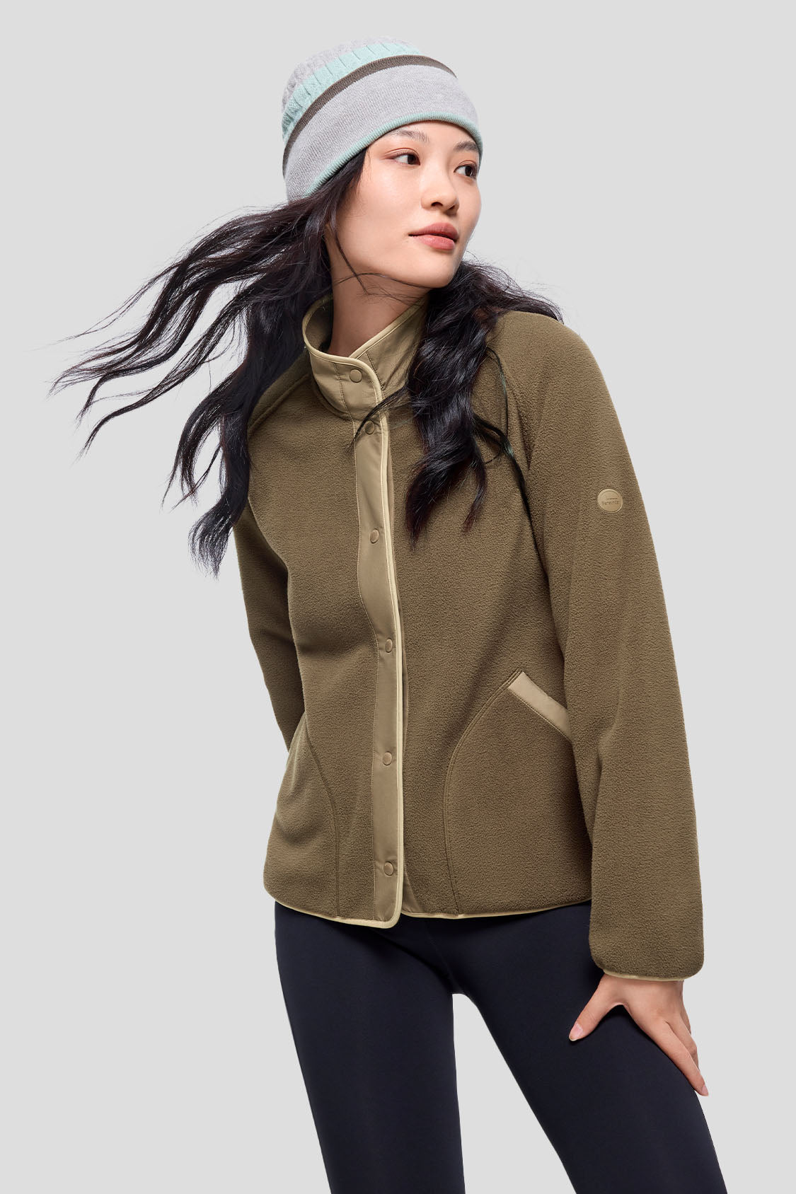 MicroWarm Women's Fleece Jacket - Lightweight Winter Coat, Soft Thermal Outerwear for Hiking, Camping & Outdoor Activities