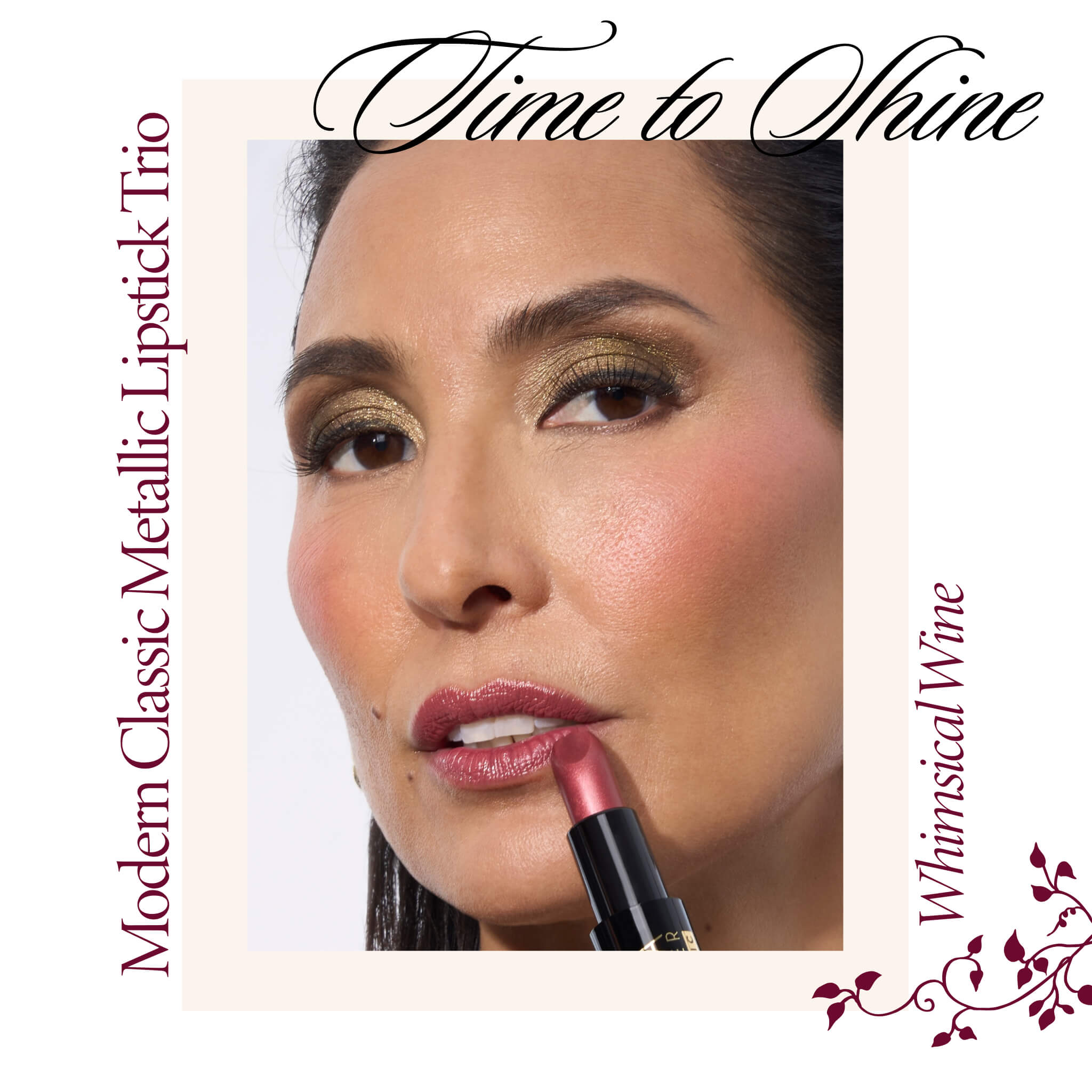 Modern Classic Metallic Lipstick Trio Set - Long Lasting Shimmer Lip Gloss for Women - Perfect for Parties, Date Nights & Special Occasions
