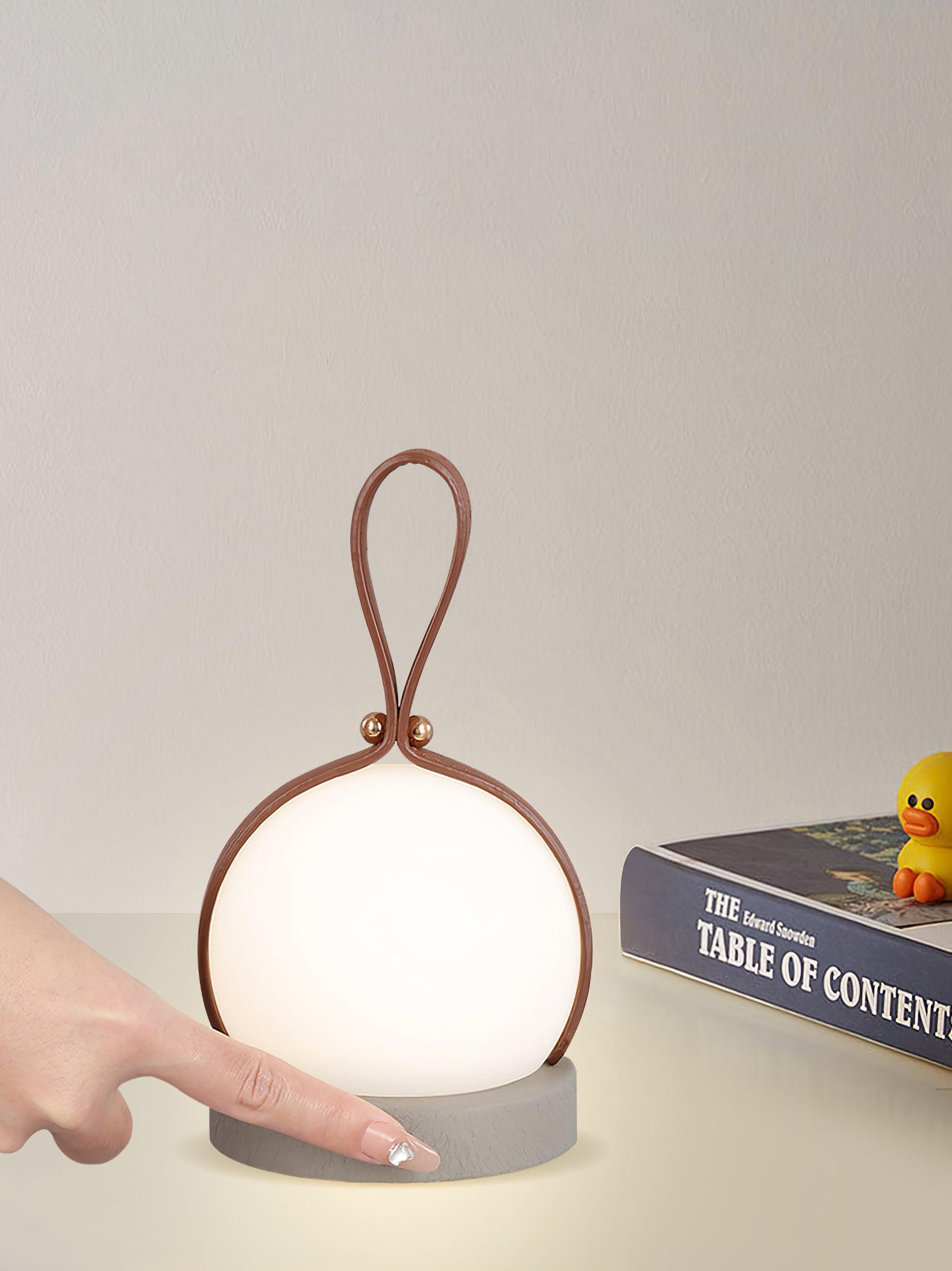 Bola Lantern with Built-in Battery - Portable Table Lamp for Camping, Outdoor, and Home Decor