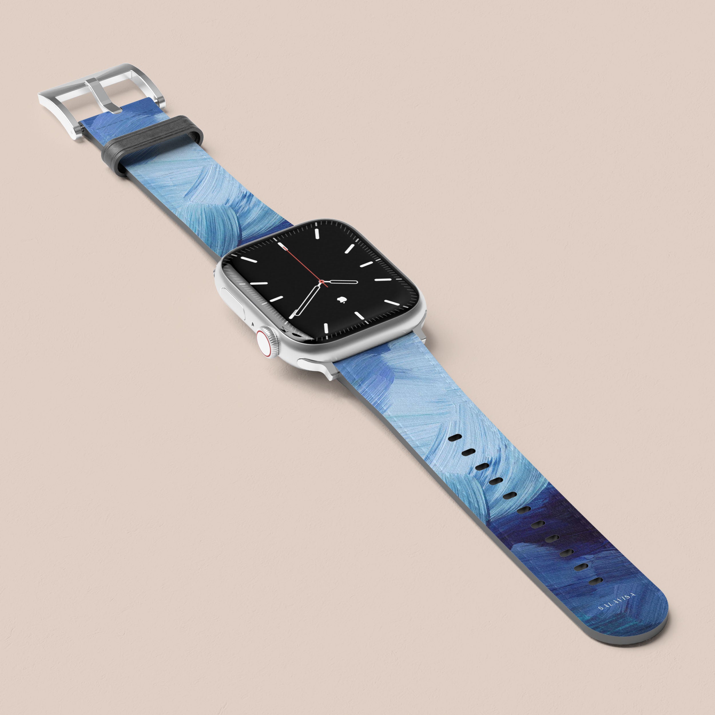Premium Blue Silicone Apple Watch Band - Comfortable & Durable Replacement Strap for Workout, Running & Daily Use