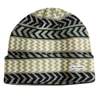 2025 Autumn Select Chevron Beanie - Soft Knit Winter Hat for Men & Women - Perfect for Cold Weather, Outdoor Activities & Fashion Accessory