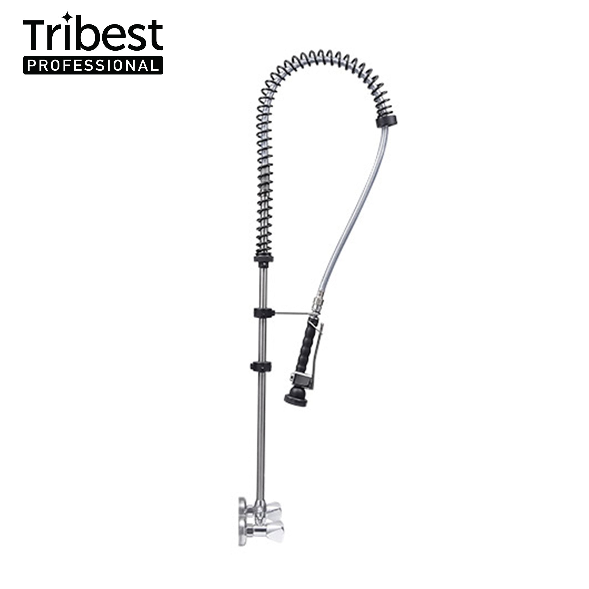 Cancan® MT03 Sink Mounted Pre Rinse Faucet - High Pressure Commercial Kitchen Sprayer for Restaurants, Bars & Home Use - Perfect for Dishwashing, Food Prep & Cleaning