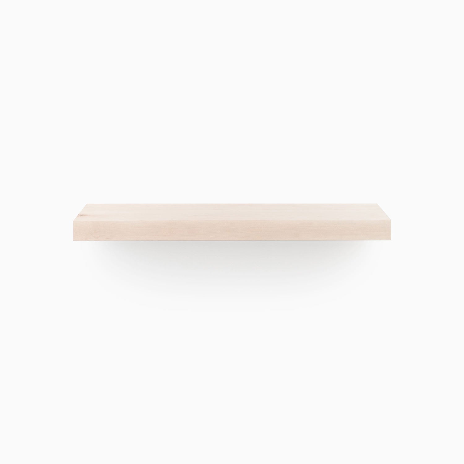 Aksel Unfinished Maple Floating Shelf - Rustic Wood Wall Shelf for Home Decor, Kitchen, Bathroom & Office Storage - Easy to Stain & Paint - 12 Inch, 24 Inch, 36 Inch Sizes Available