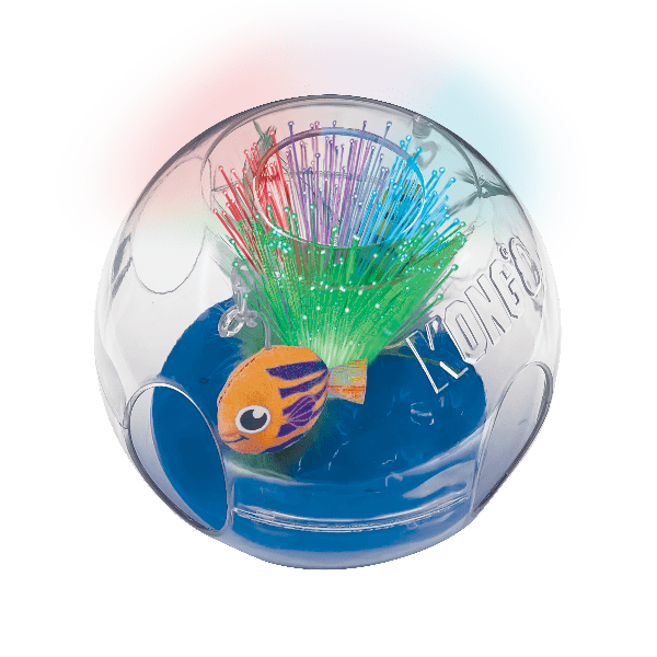 KONG Bat A Bout Glow in The Dark Cat Toy - Interactive Aquarium Catnip Toy for Indoor Cats, Perfect for Night Play & Exercise