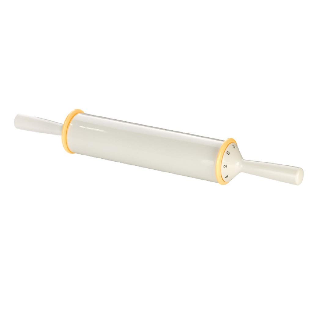 JLDN Adjustable Thickness Rolling Pin - Smooth Non-Stick Surface Dough Roller for Perfect Pizza, Pie Crusts, Tarts & Cookies | Ideal for Baking, Pastry Making & Home Kitchen Use