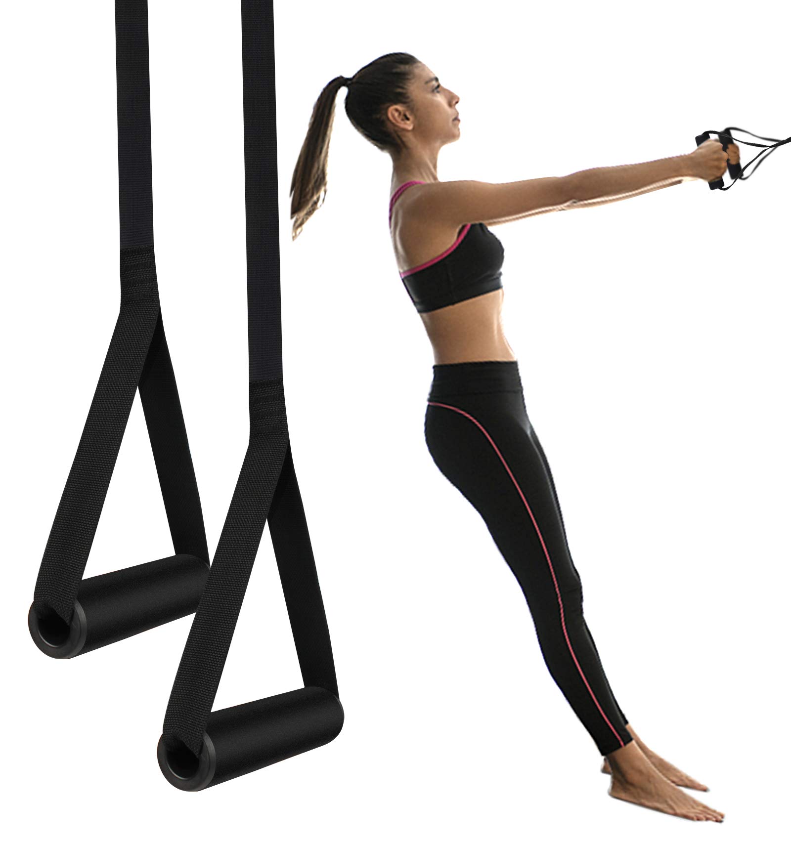 Bodyweight Resistance Training Straps for Full Body Workout - Home Gym & Outdoor Exercise Bands Kit (2 Pack) - Perfect for Strength Training, Yoga, and Fitness at Home or Travel