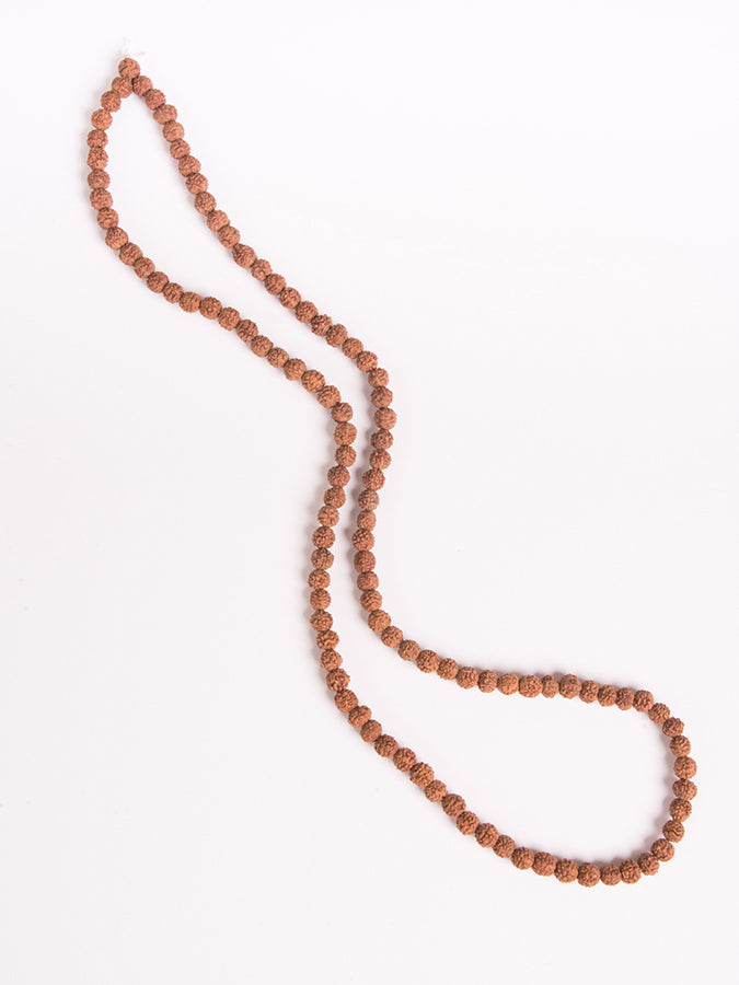 Authentic Rudraksha Mala Beads for Yoga & Meditation - 108 Prayer Beads for Spiritual Practice, Stress Relief & Mindfulness - Perfect for Yoga Studios, Home Meditation & Gift Giving