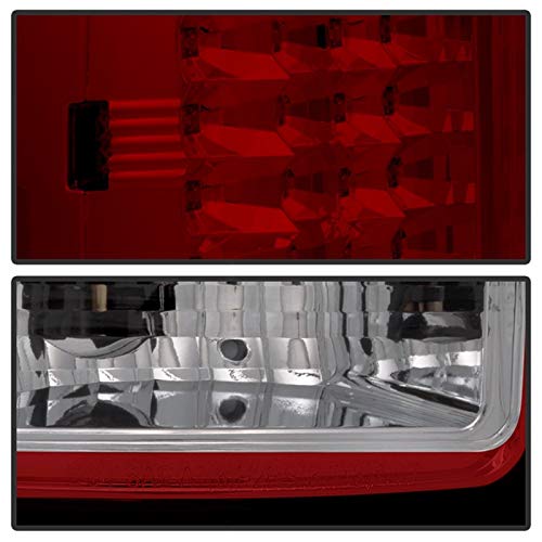 Spyder Auto 5014955 LED Tail Lights Red/Clear - High-Performance Brake Lights for Trucks & SUVs
