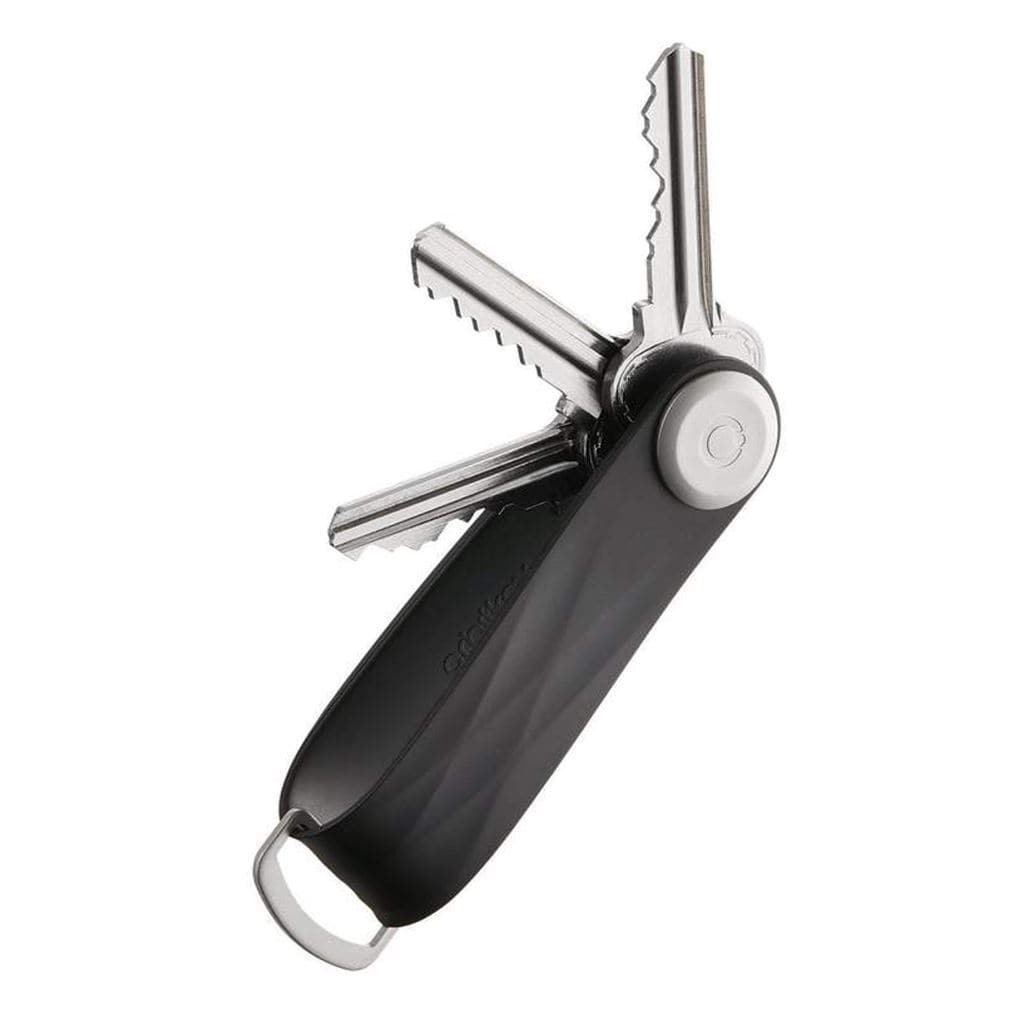 Orbitkey Active 2.0 Key Organizer - Premium Jet Black Key Holder for Men & Women | Compact Keychain for Home, Office & Travel Accessories