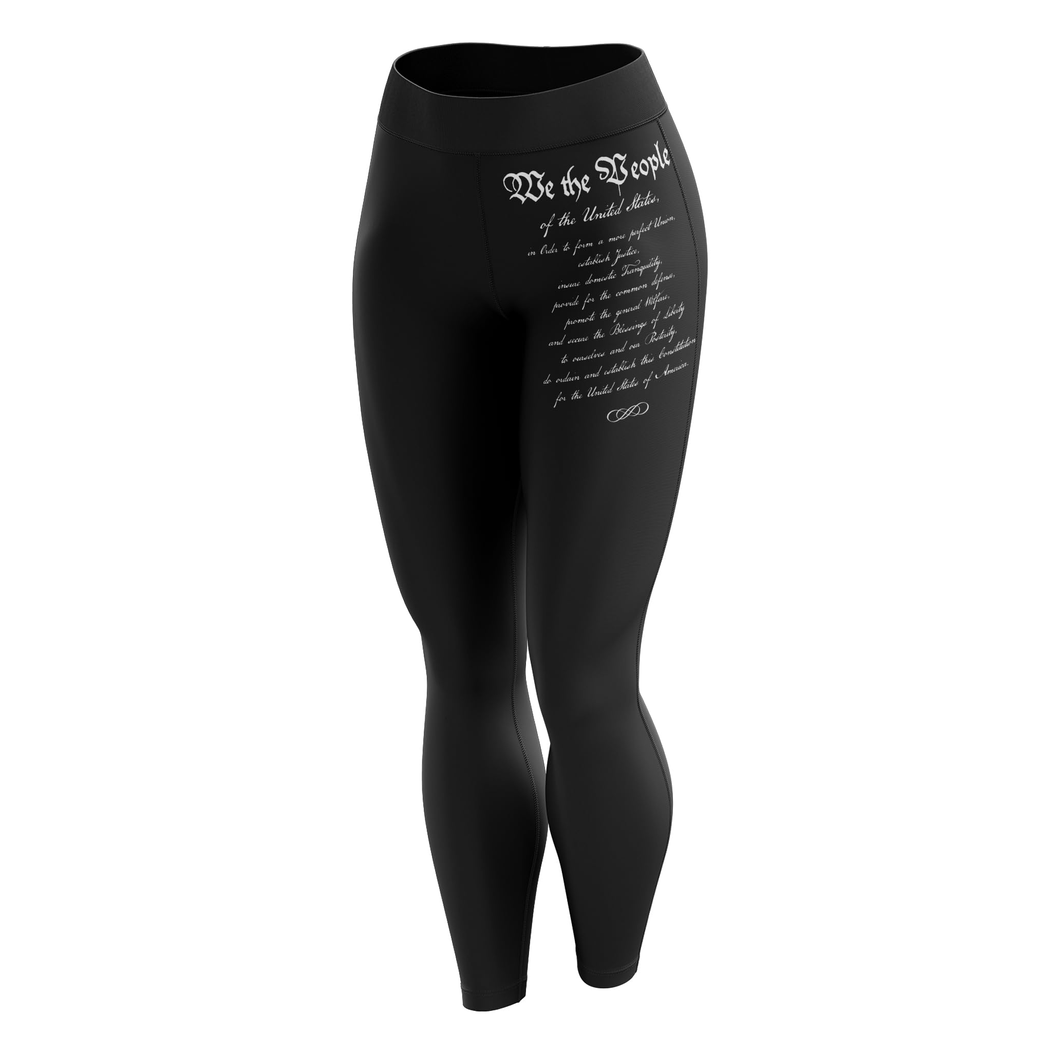 USA Flag Leggings for Women - 100% Cotton Yoga Pants for Workouts & Patriotic Events