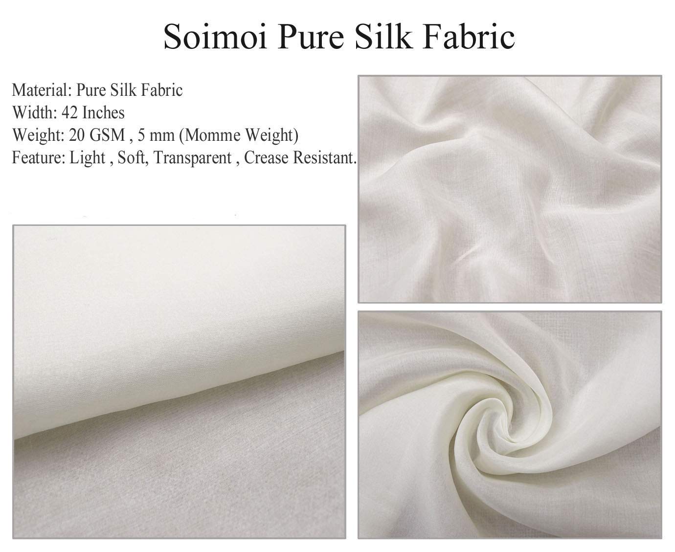 Soimoi Silk Pink Floral Honey Bee Fabric - 42