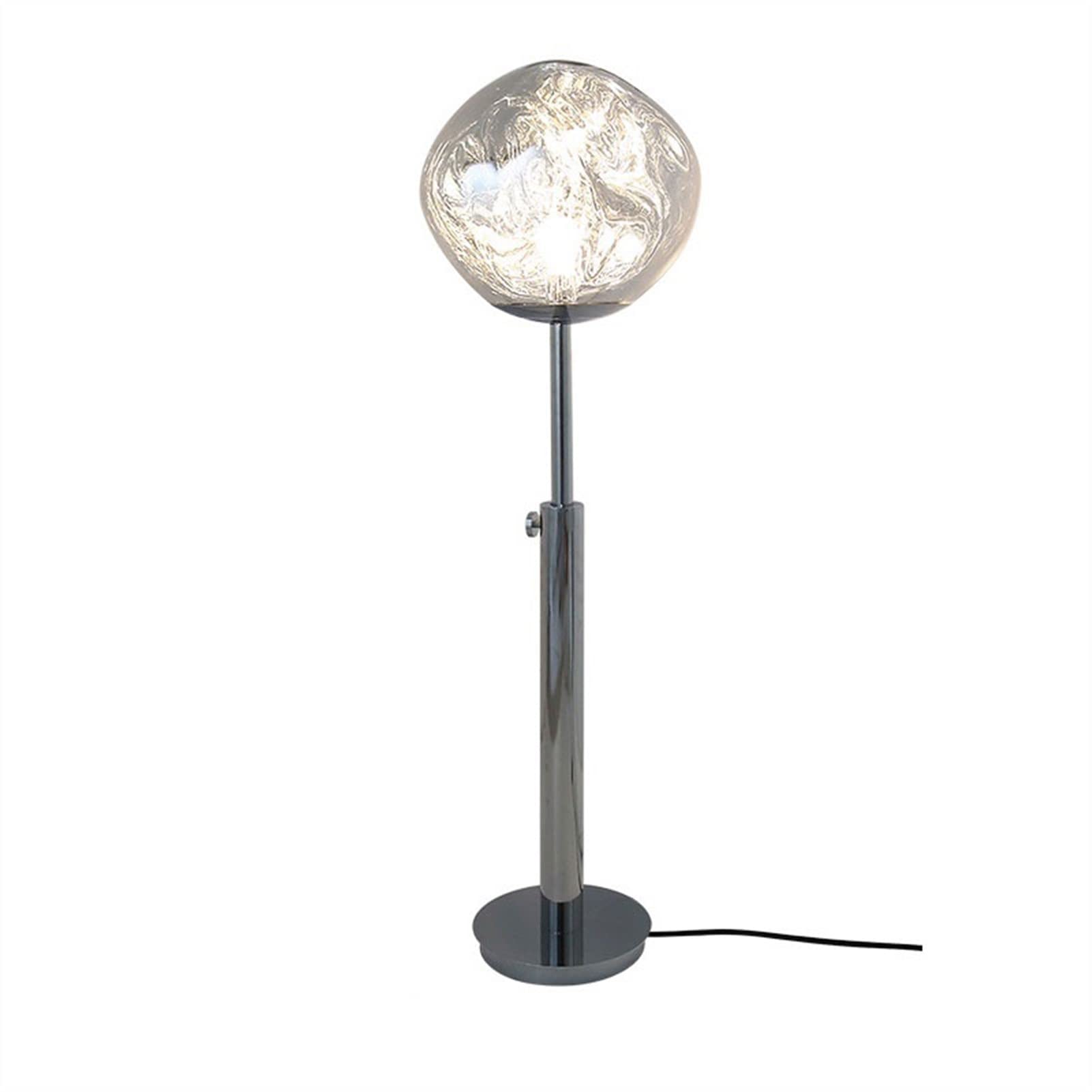 Modern Acrylic Lava Floor Lamp - Postmodern LED Reading Light for Bedroom, Living Room & Office - Elegant Melt Design Table Lamp with Warm Light for Home Decor, Nightstand & Workspace