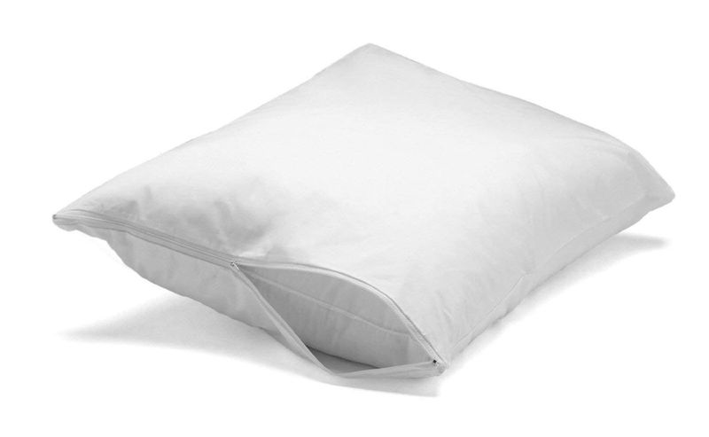 Premium Pillowtex Cotton Pillow Protector - Soft, Breathable & Hypoallergenic - Fits Standard, Queen & King Size Pillows - Perfect for Allergy Relief & Bedding Protection