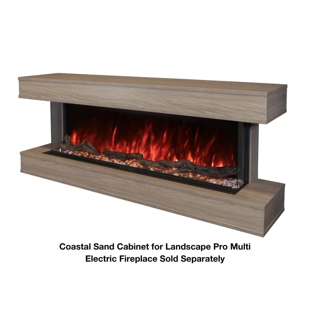 Modern Flames Landscape Pro Multi-Sided Wall Mounted Cabinet - Stylish Storage Solution for Living Room, Bedroom & Office Decor
